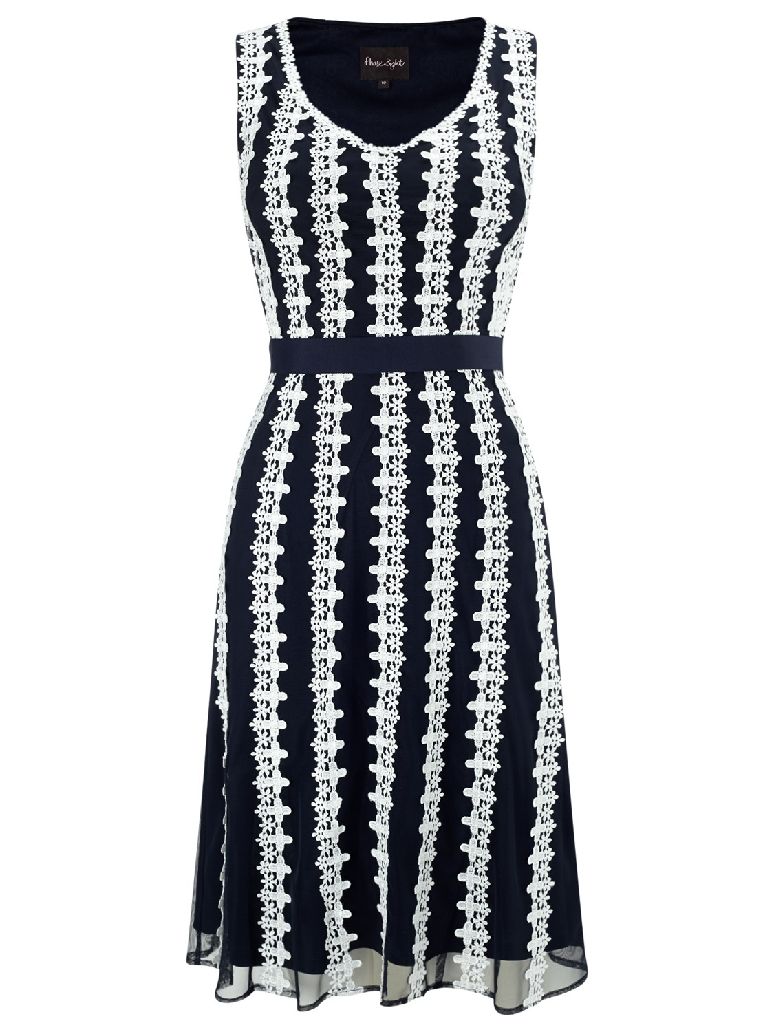 phase eight navy and white dress