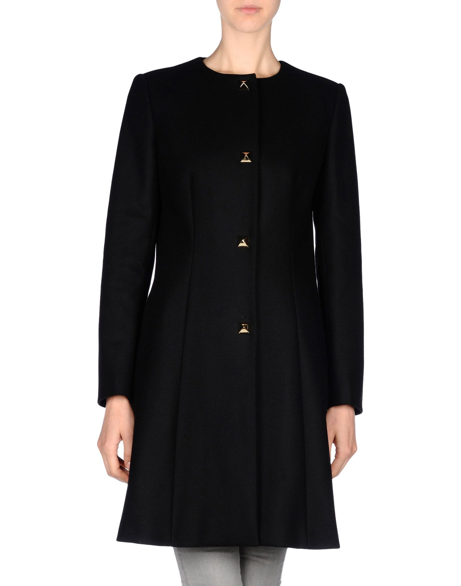 Lyst Love Moschino Coat in Black
