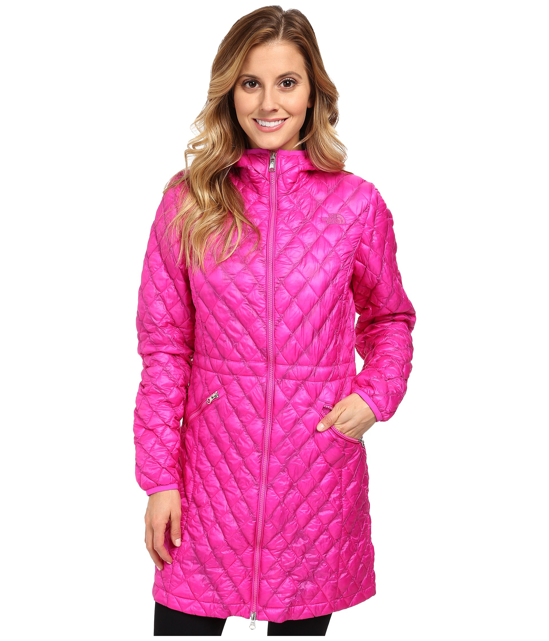 pink thermoball north face