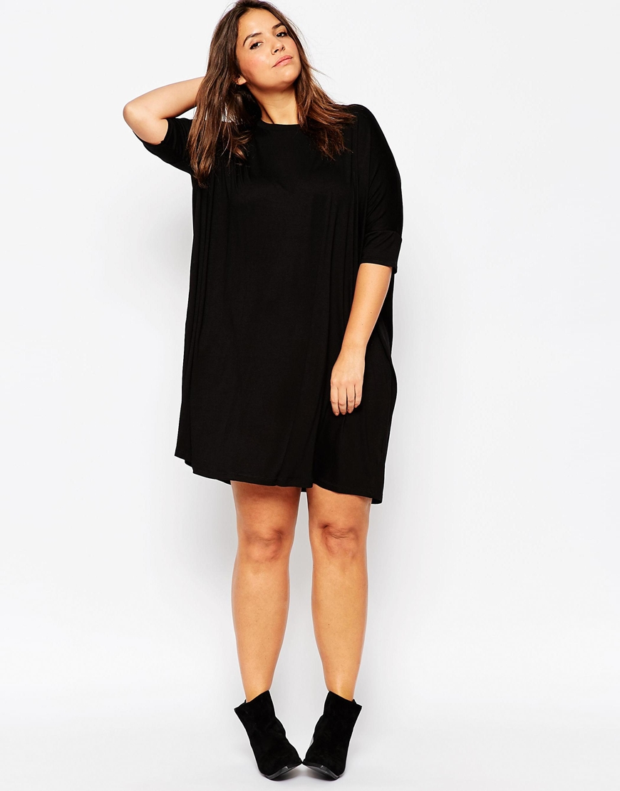 black t shirt dress asos