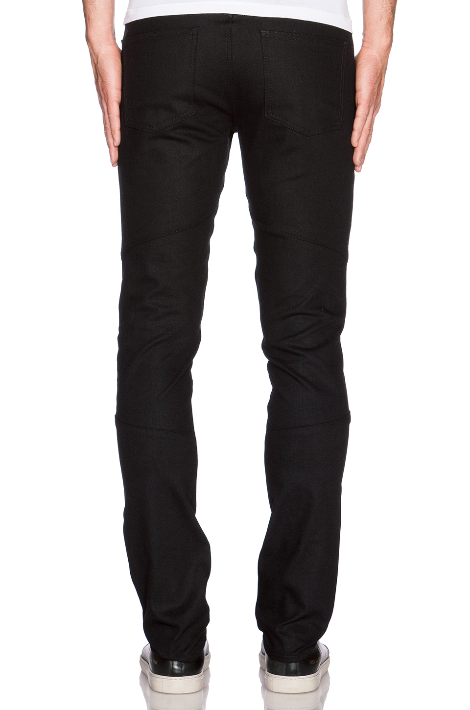 J brand 'bearden Moto' Quilted Knee Pants in Black for Men Save 24 Lyst