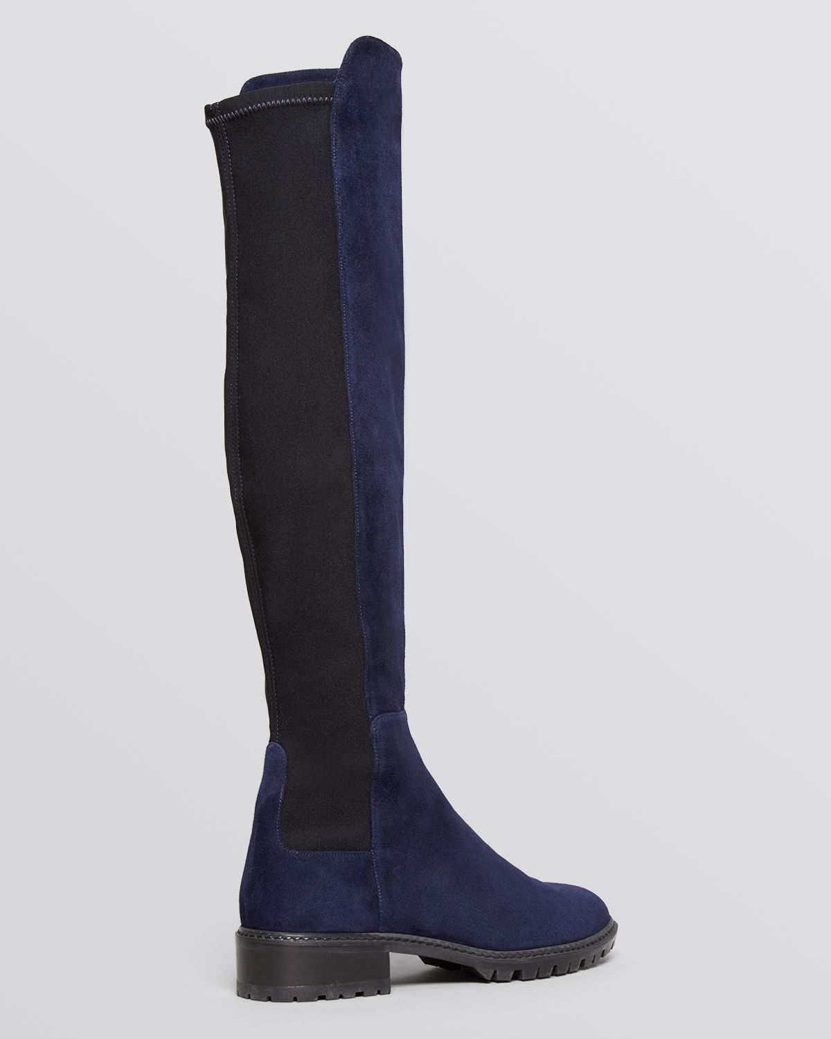 blue stretch boots