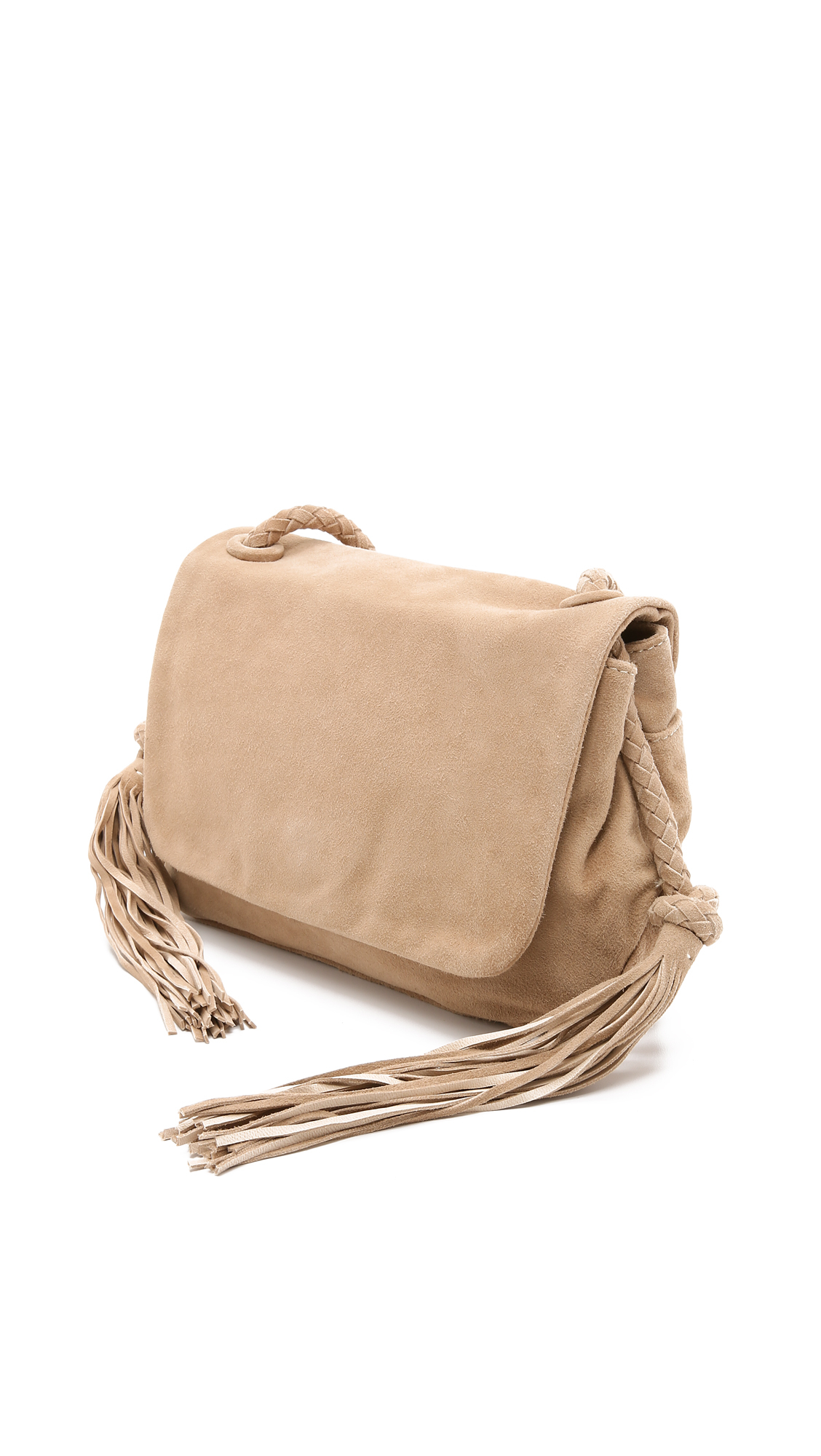Lyst Zimmermann Suede Tassel Cross Body Bag In Natural Gallery