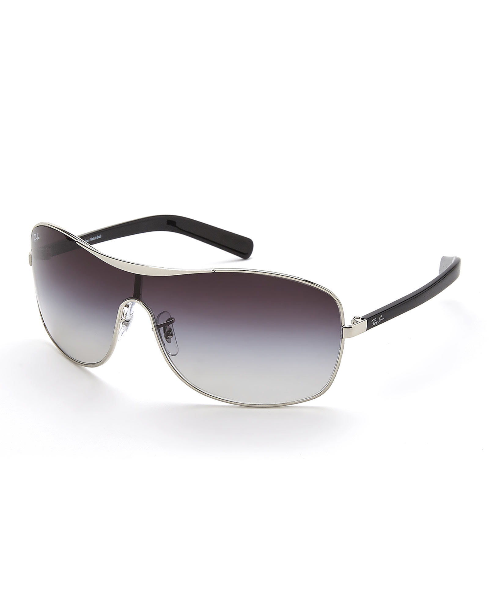 RayBan Rhodium Rb3469L Shield Sunglasses in Metallic Lyst