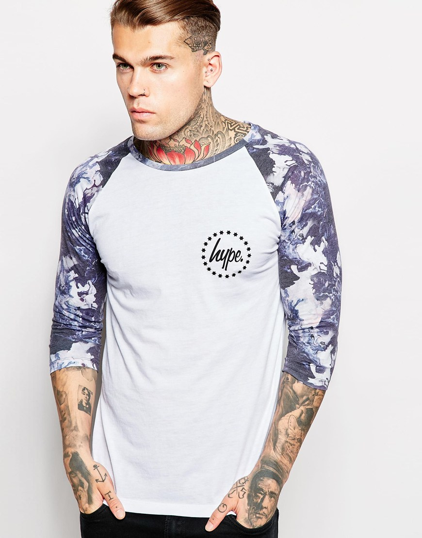 Download Hype Raglan 3/4 Length Sleeve T-shirt With Sleeve Print in ...