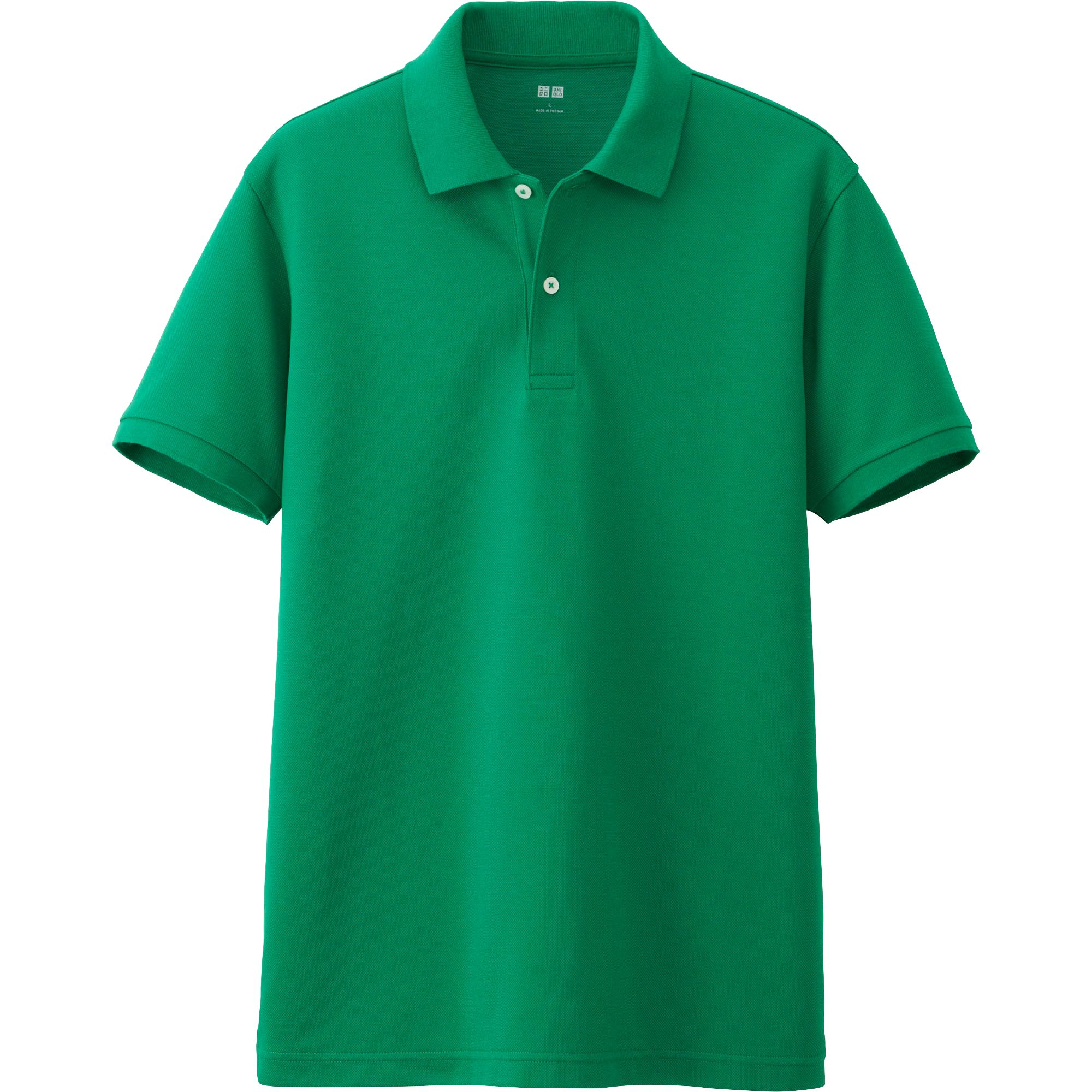 Uniqlo Men Dry Pique Short Sleeve Polo Shirt in Green for Men | Lyst