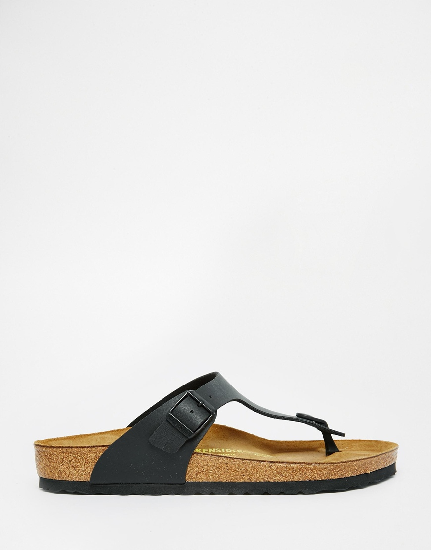 Birkenstock Gizeh Sandals in Black for Men | Lyst