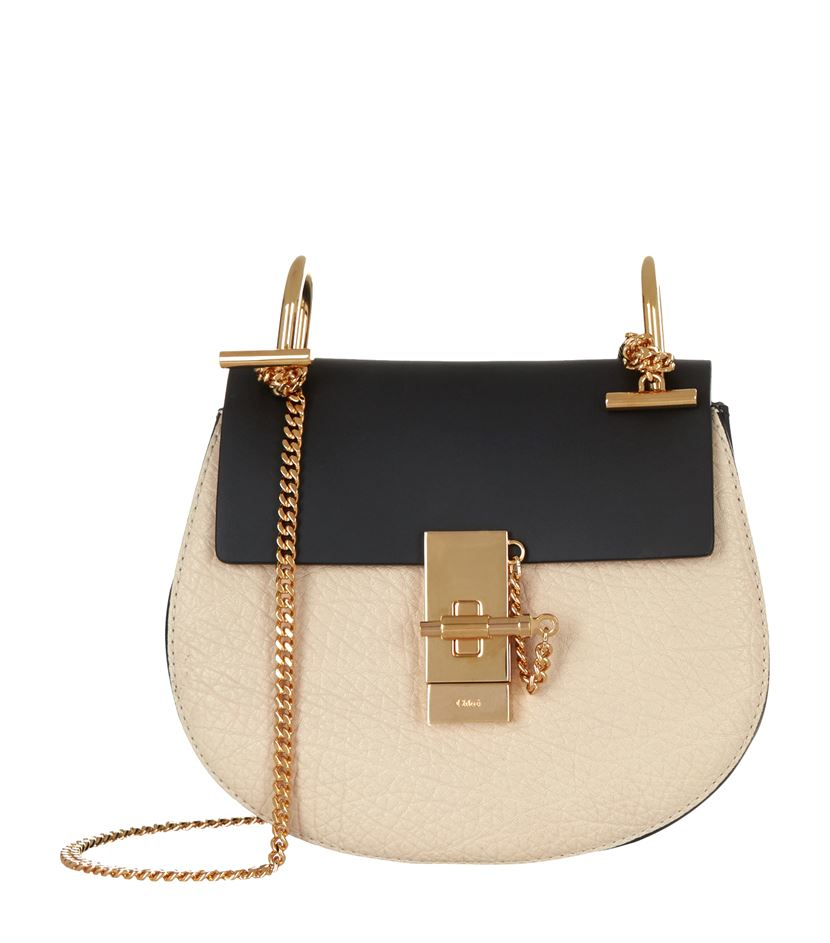 Chlo Marcie Medium Crossbody Saddle Bag in Beige (WHITE) - Save 5 ...