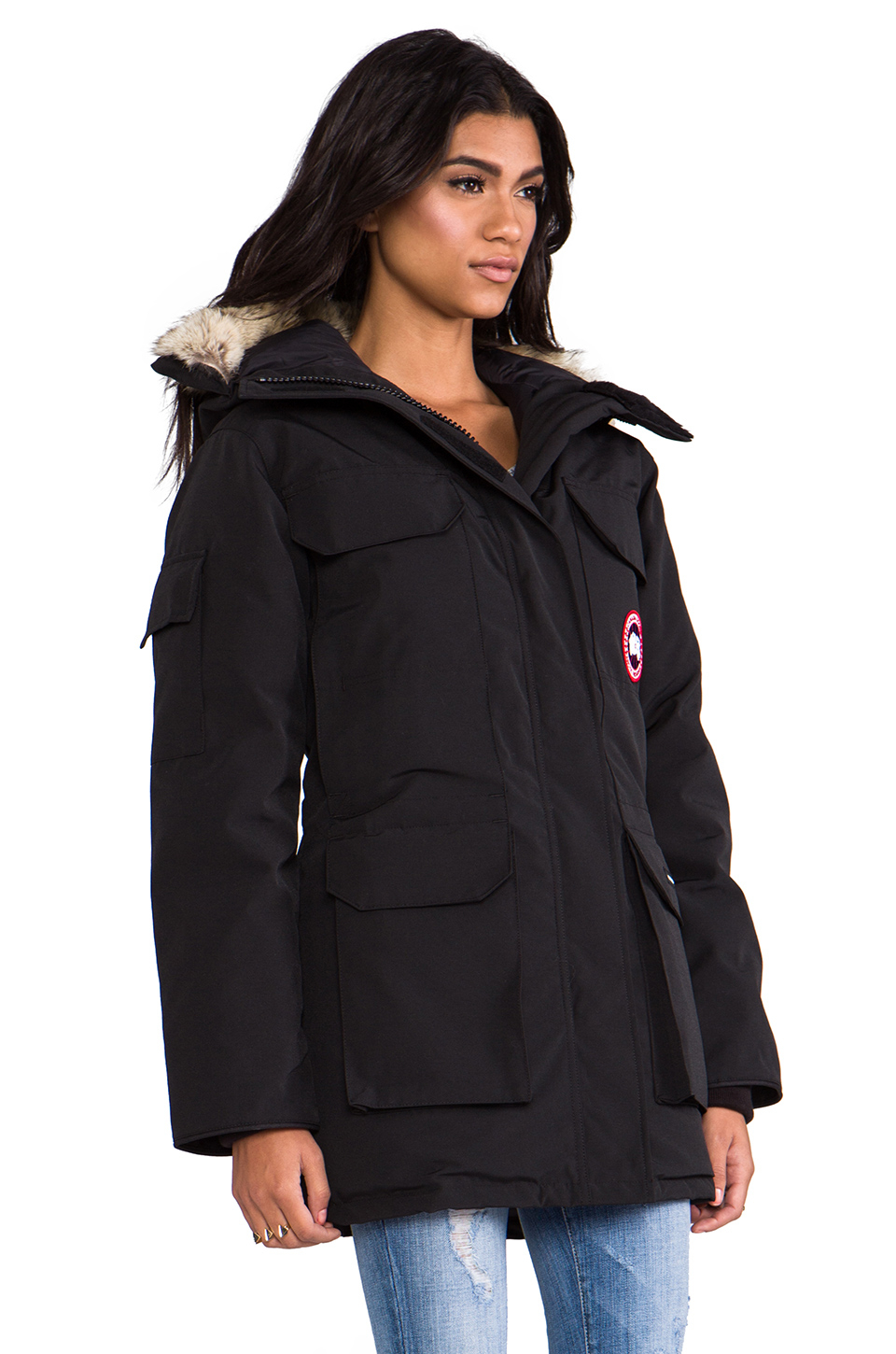 Lyst - Canada Goose Expedition Parka With Coyote Fur Trim in Black