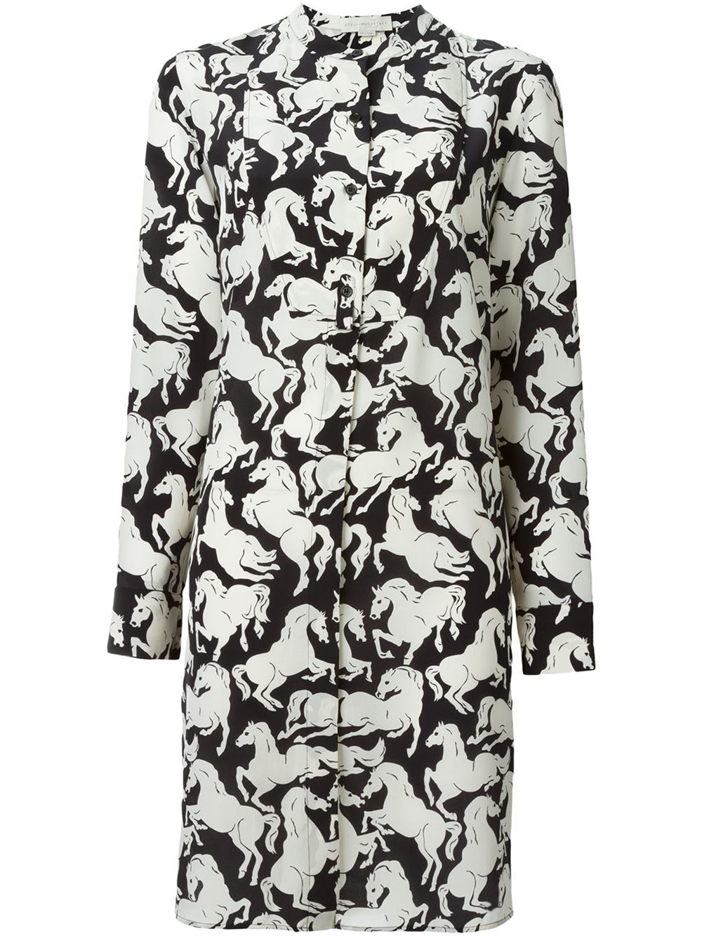 leopard print warehouse horse print shirt dress Stella McCartney Horse Print Dress Lyst