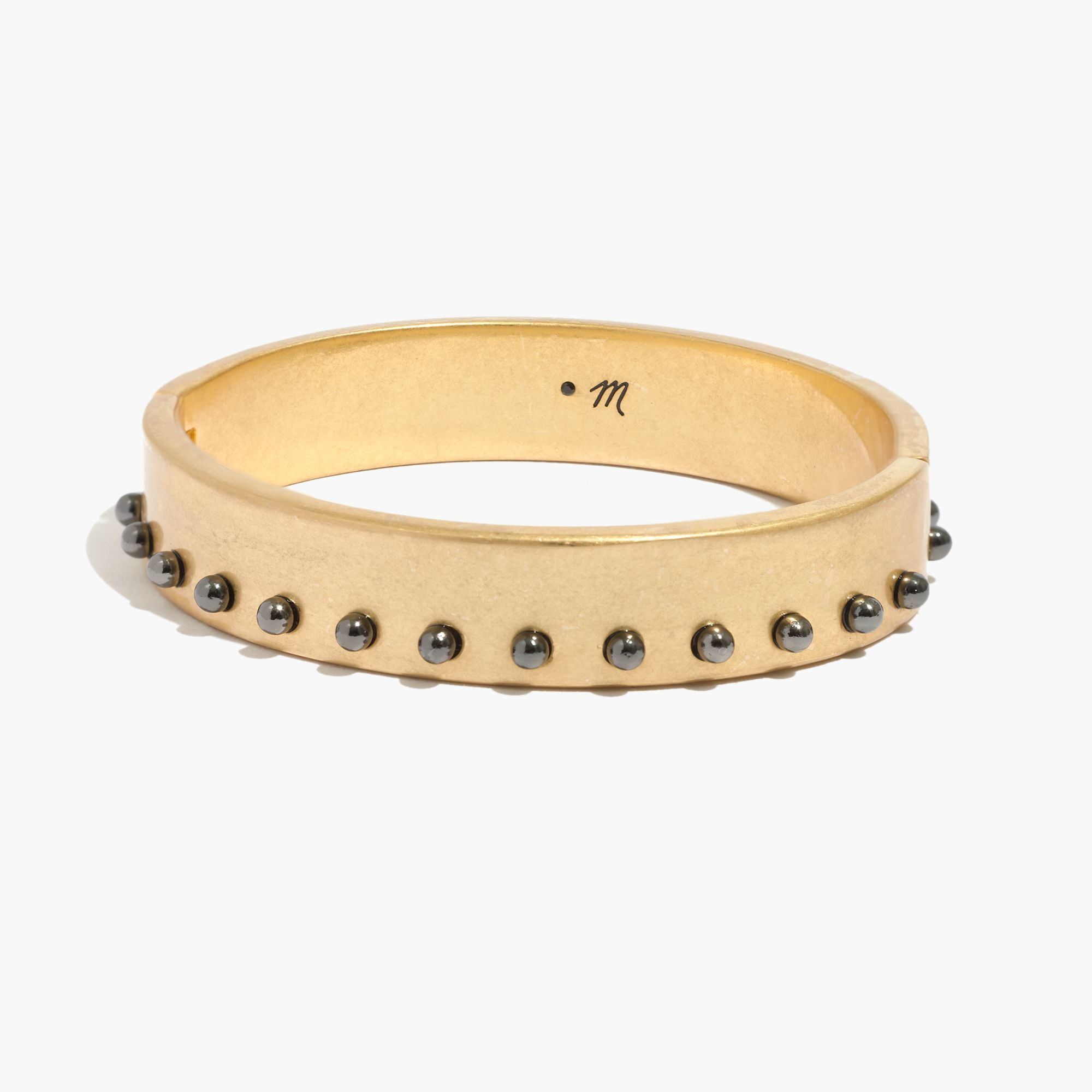 Madewell Metal Pearl Studded Cuff Bracelet in Metallic - Lyst