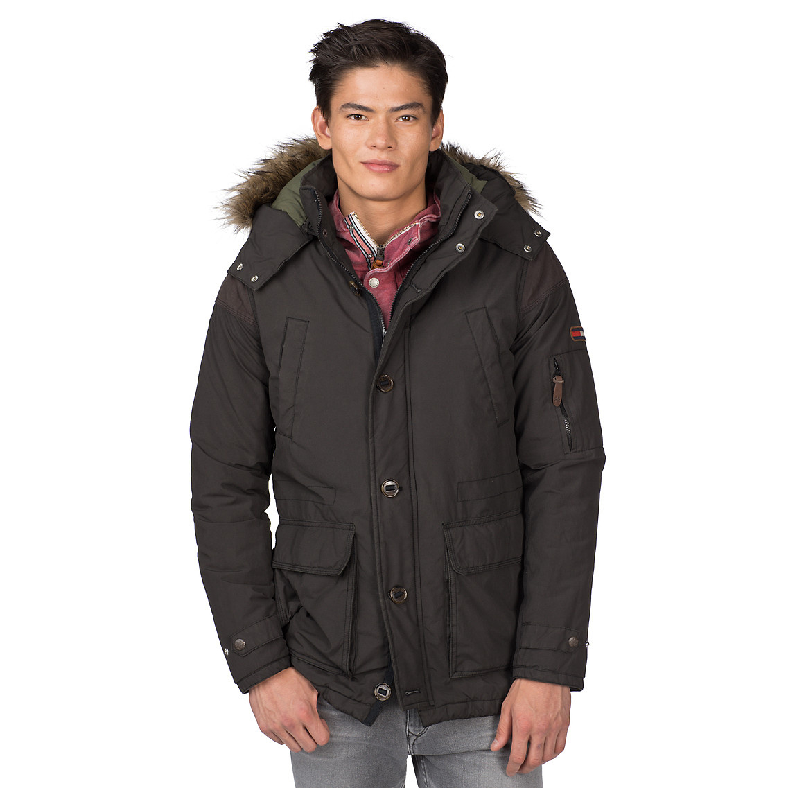 Tommy Hilfiger Dixon Padded Coat in Black for Men - Lyst