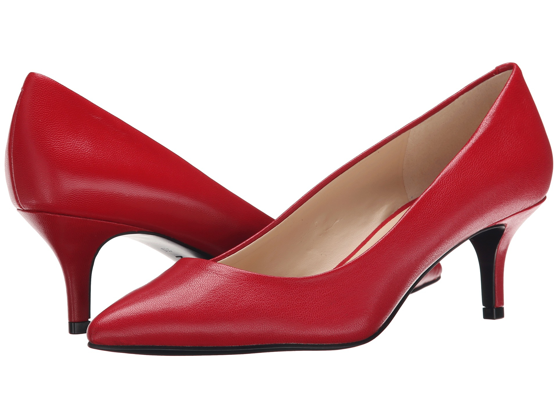 nine west red pumps