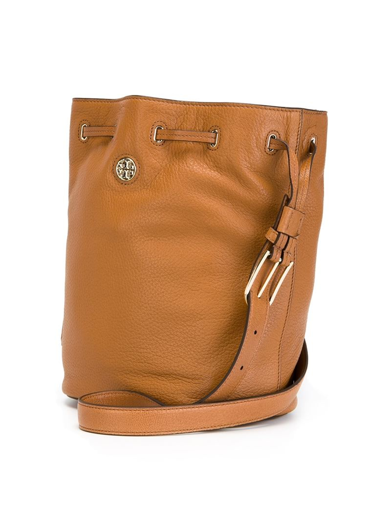 tory burch red bucket bag