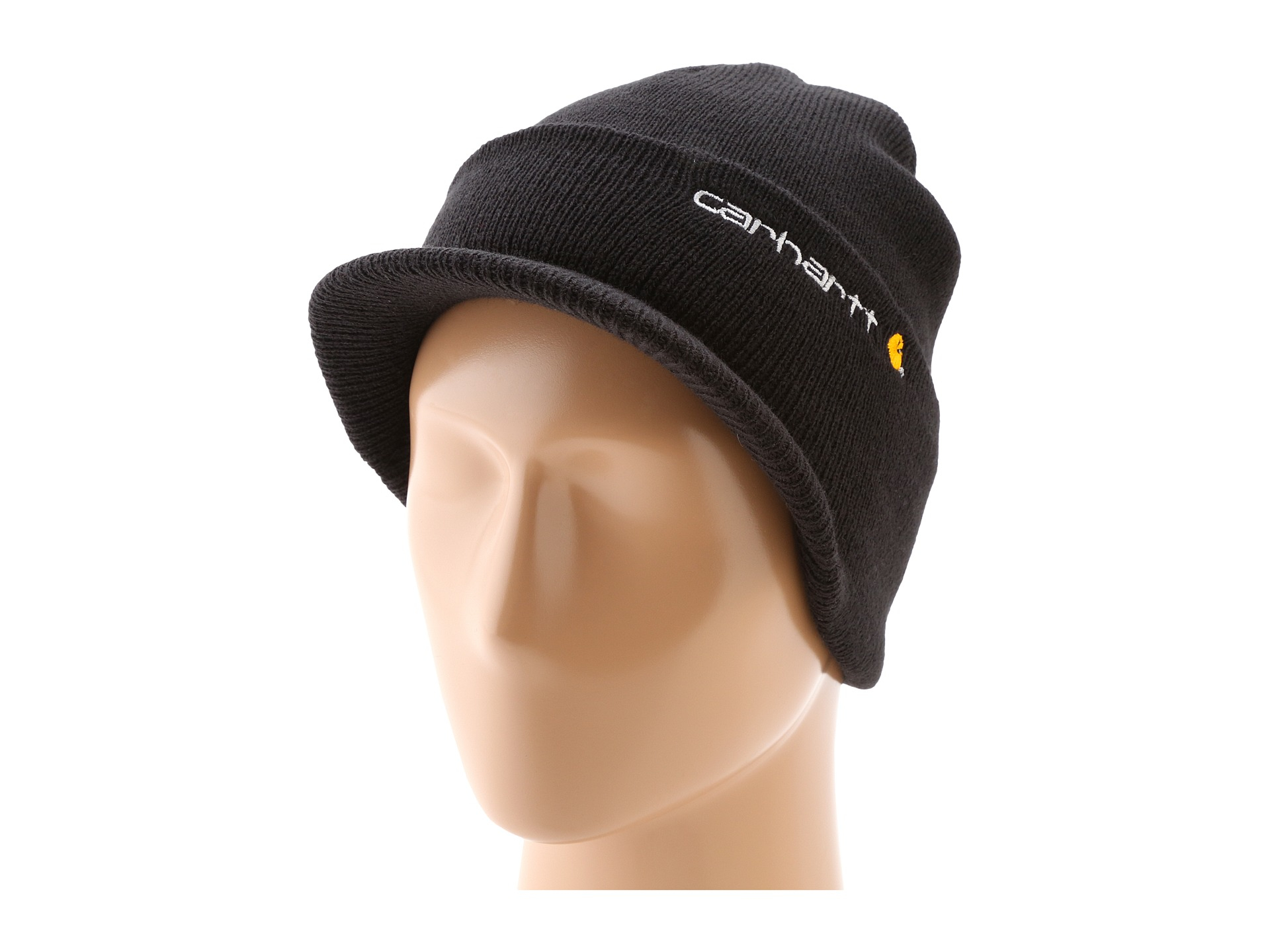 Carhartt Knit Hat With Visor in Black for Men | Lyst