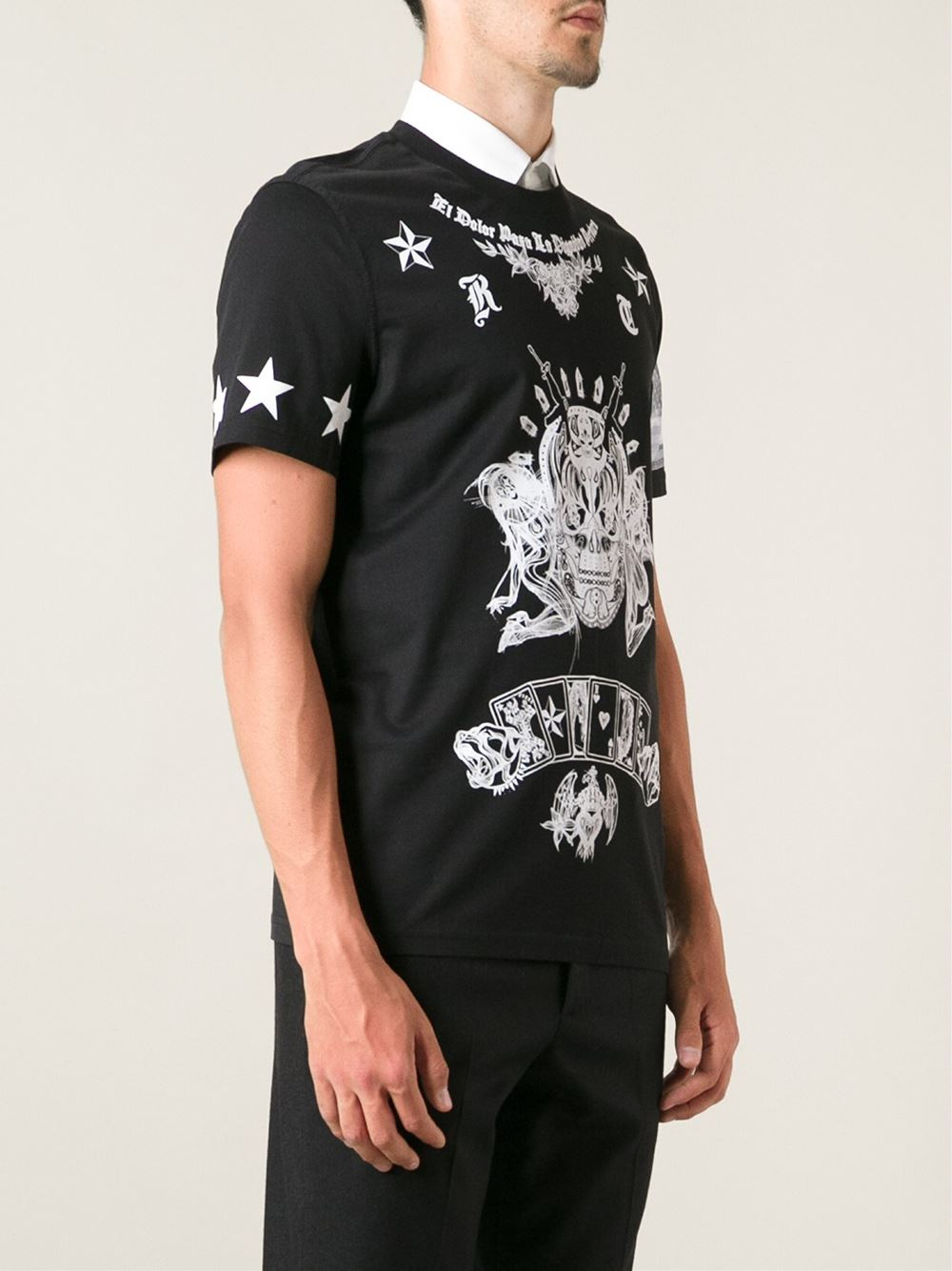Lyst - Givenchy Gun Skull Tshirt in Black for Men