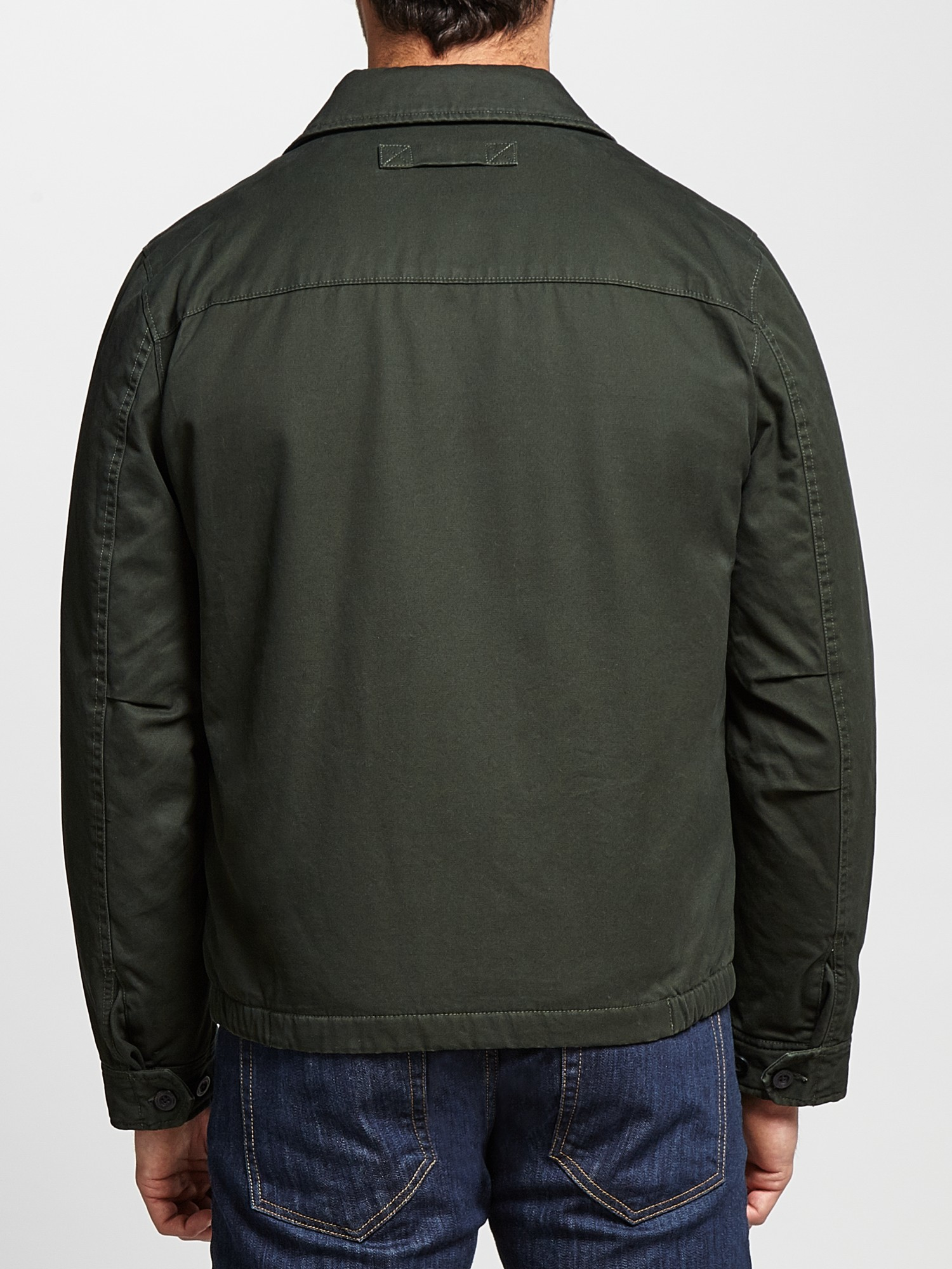 GANT Cotton Windcheater Jacket in Green for Men - Lyst