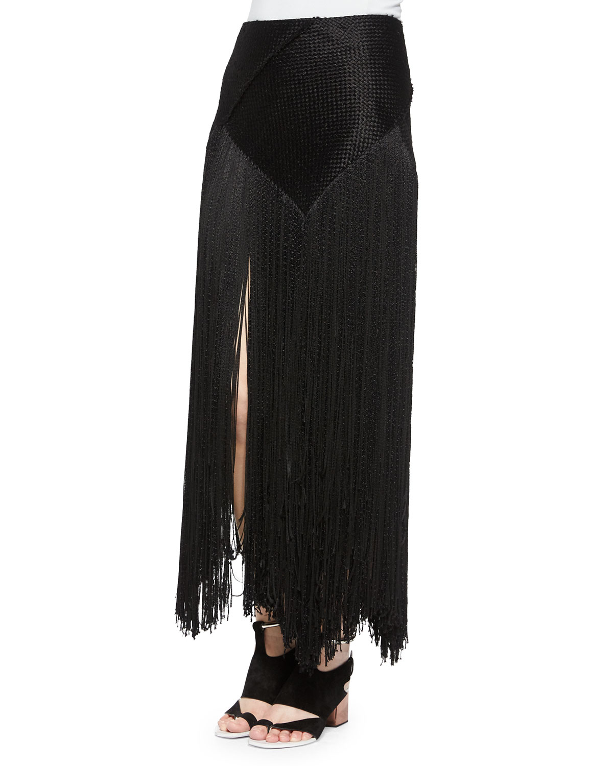 Black Fringe Skirt Sexy Dance