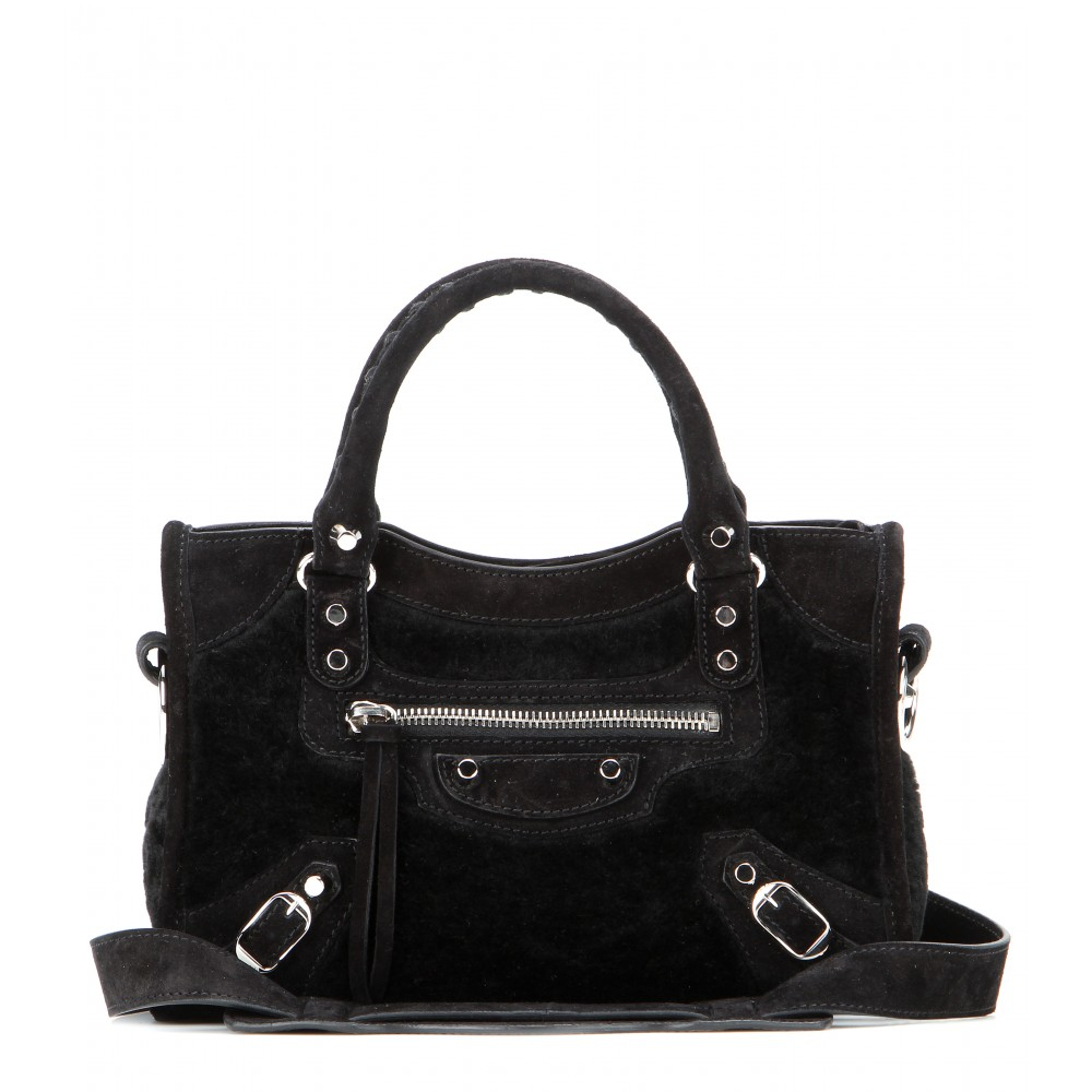Balenciaga Classic Mini City Shoulder Bag in Black - Lyst
