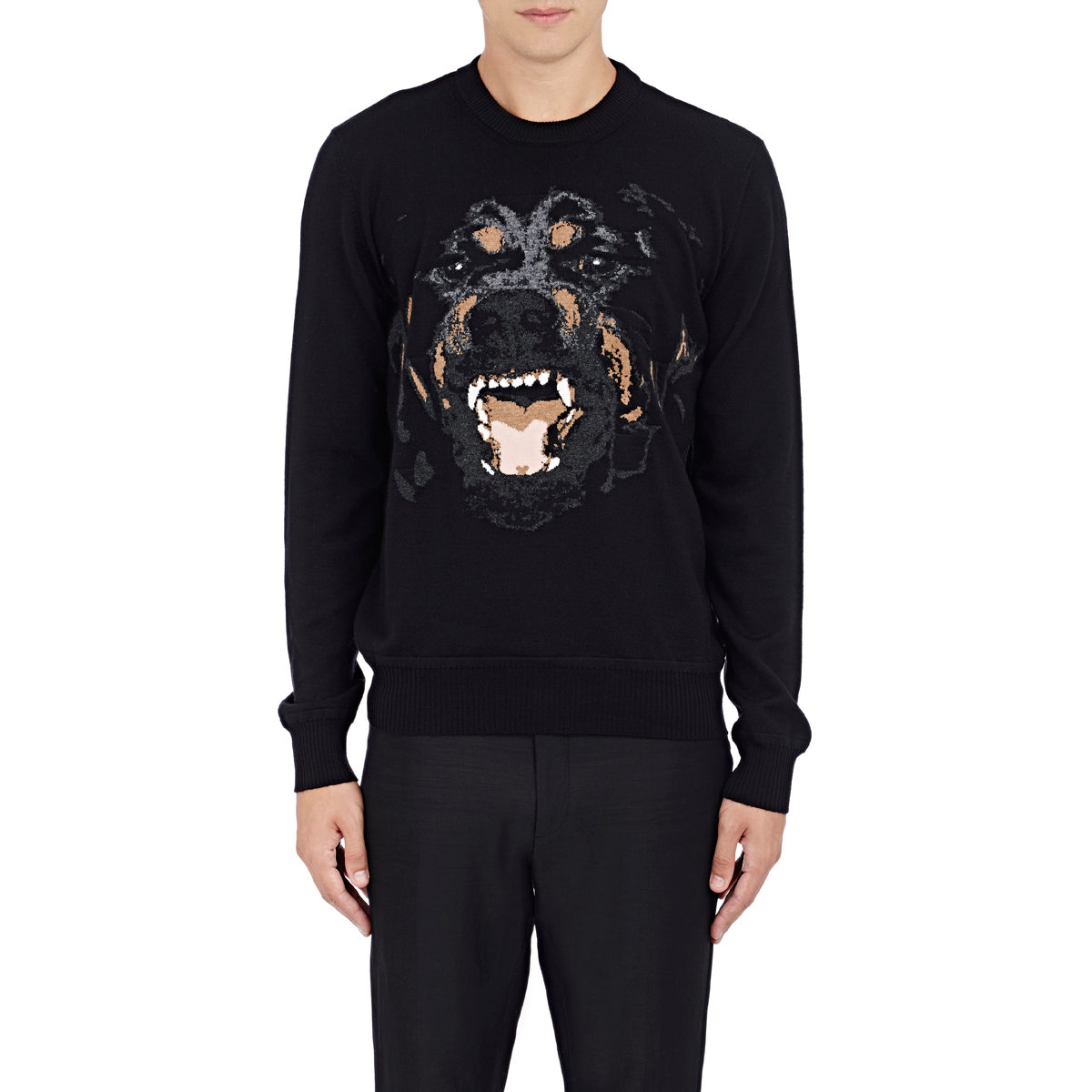 Lyst Givenchy Rottweiler Intarsiaknit Sweater in Black for Men