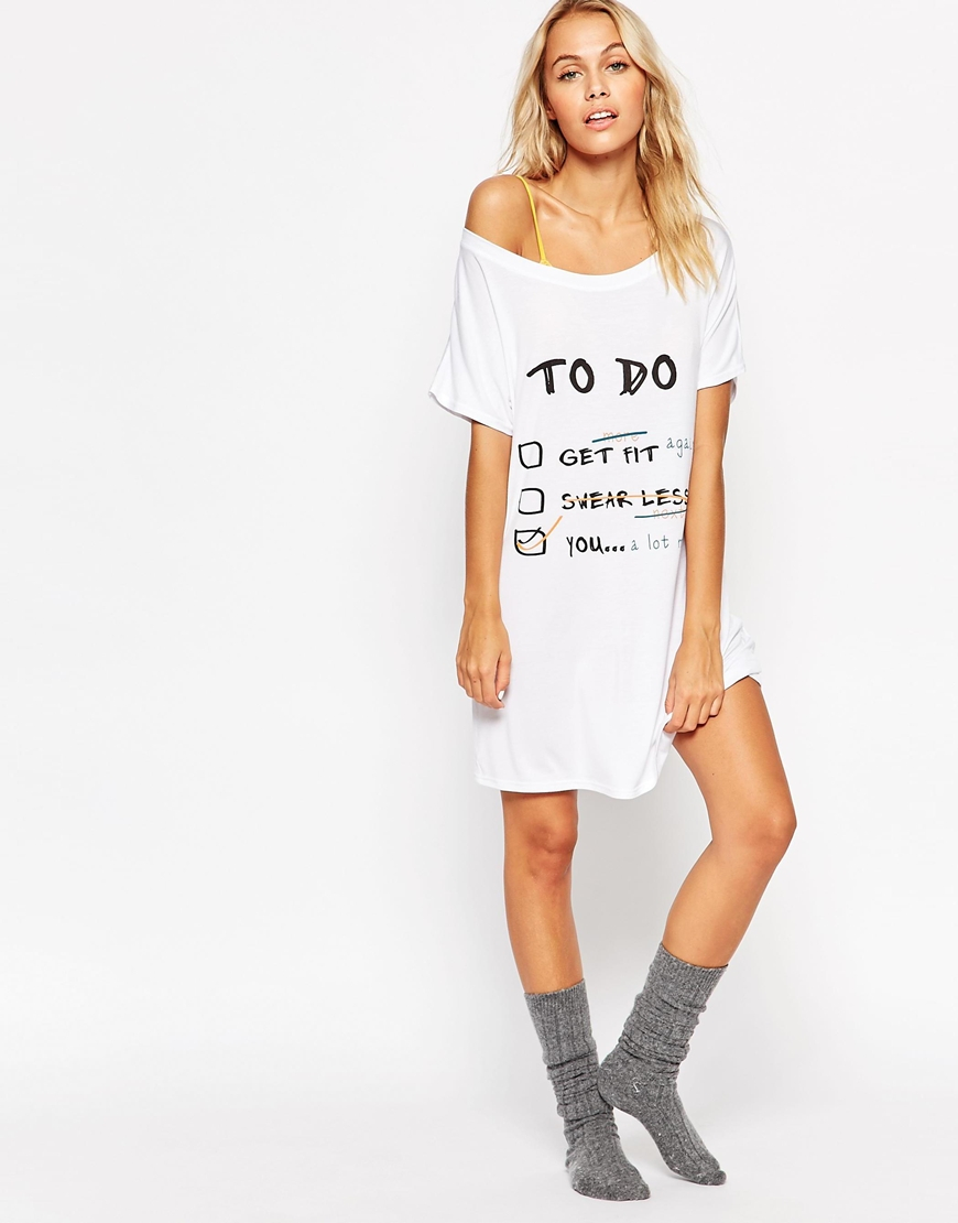 Off The Shoulder Nightshirt Cheap Sale 