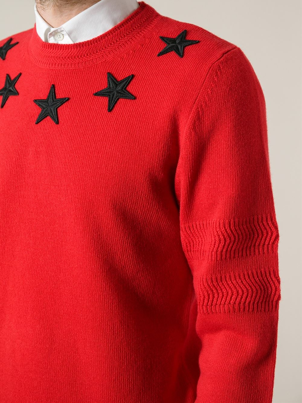 Givenchy Star Sweater in Red for Men - Lyst
