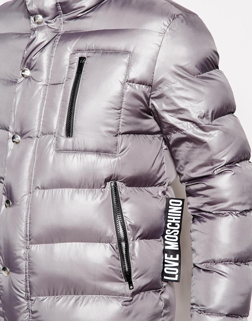 love moschino padded jacket