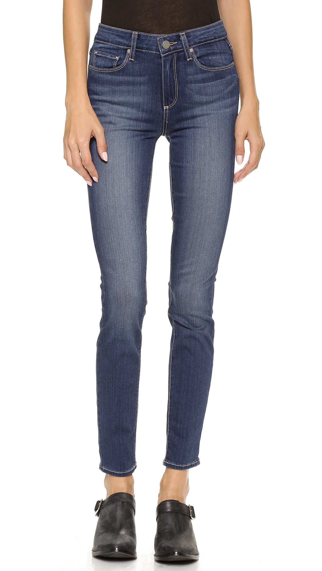 Lyst - Paige Hoxton Ultra Skinny Jeans Easton in Blue