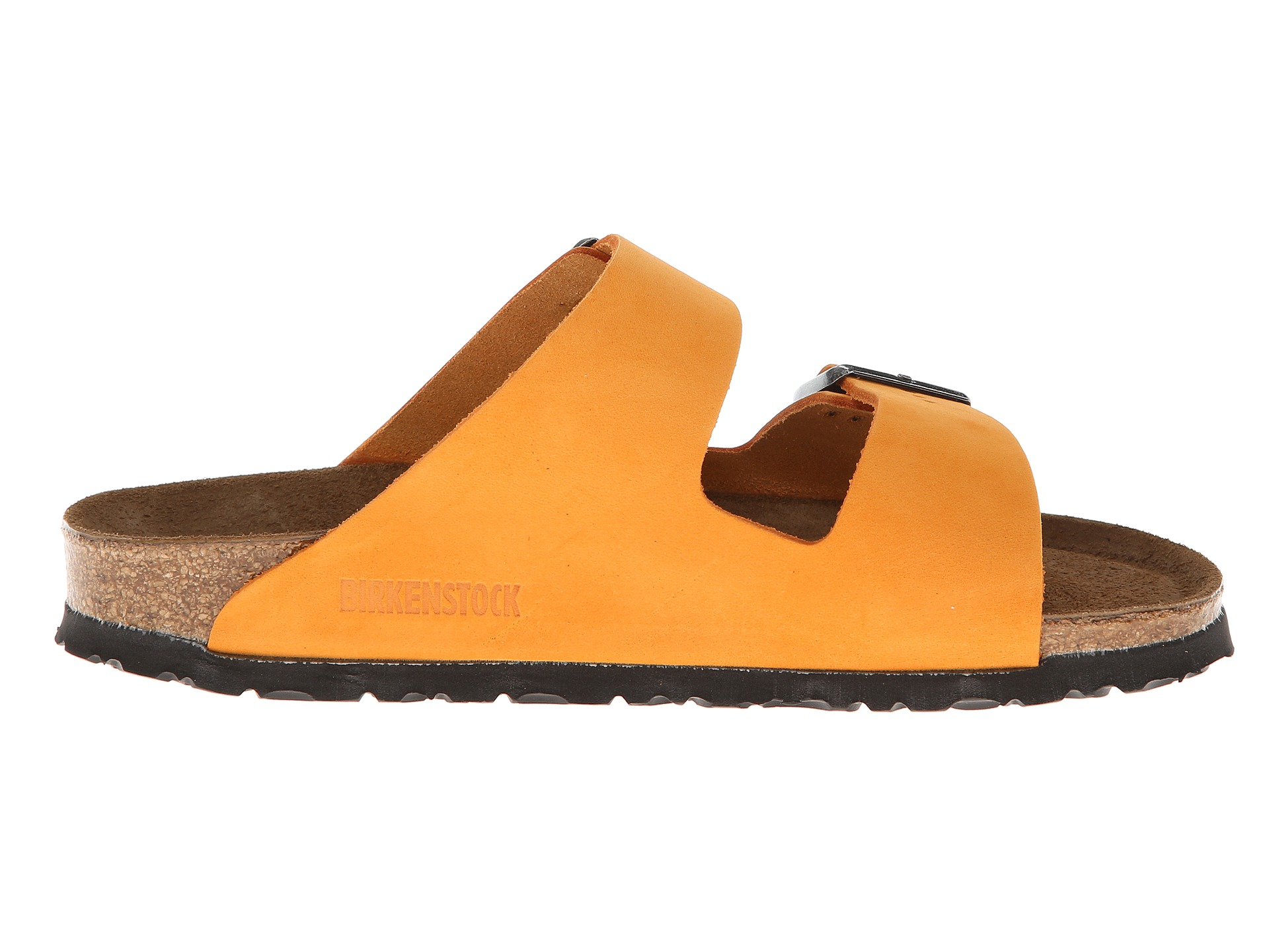 Birkenstock Suede Arizona Nubuck in Orange - Lyst