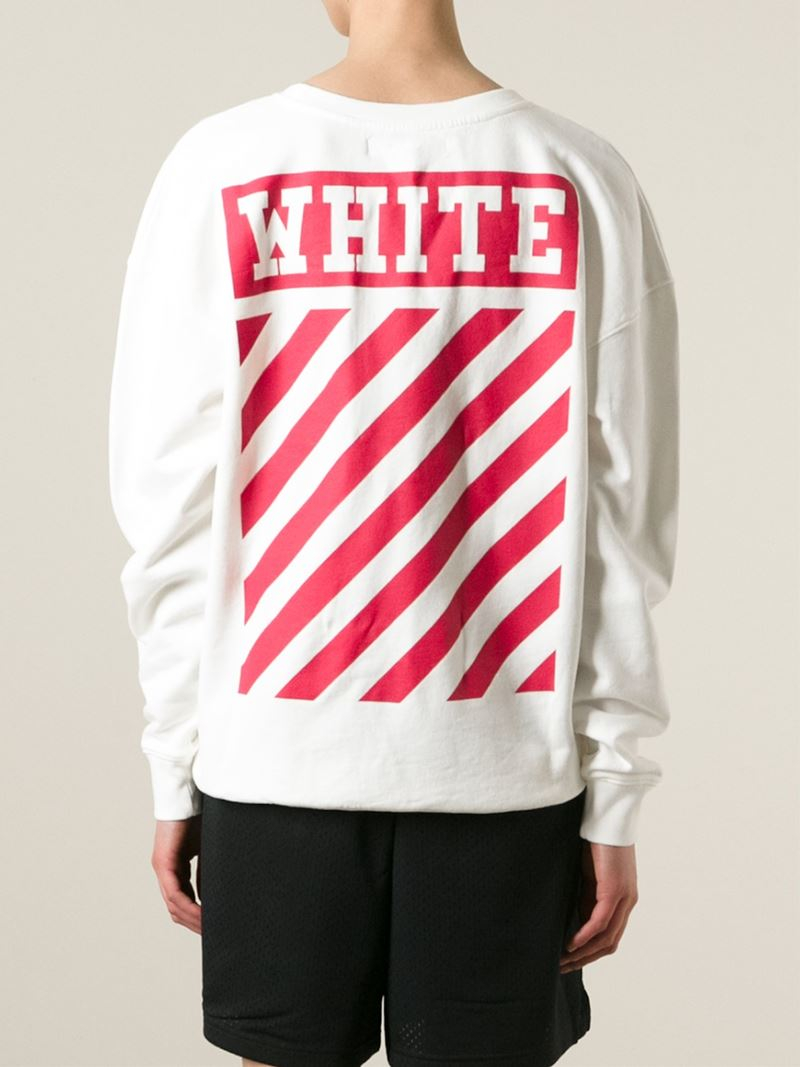 Off-White c/o Virgil Abloh 'nebraska' Sweatshirt in White |
