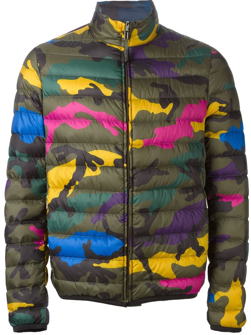 valentino camo coat