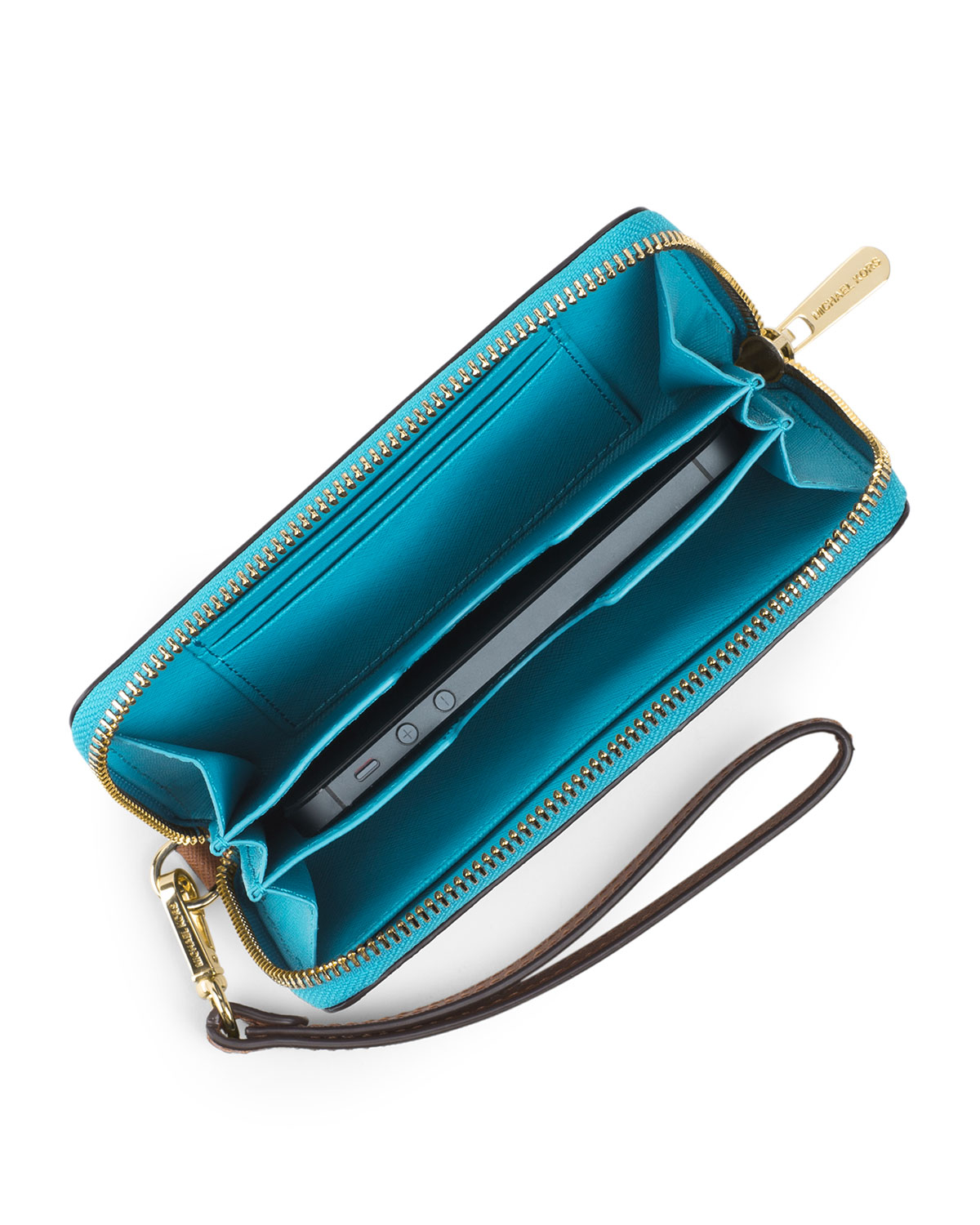 michael kors striped wallet