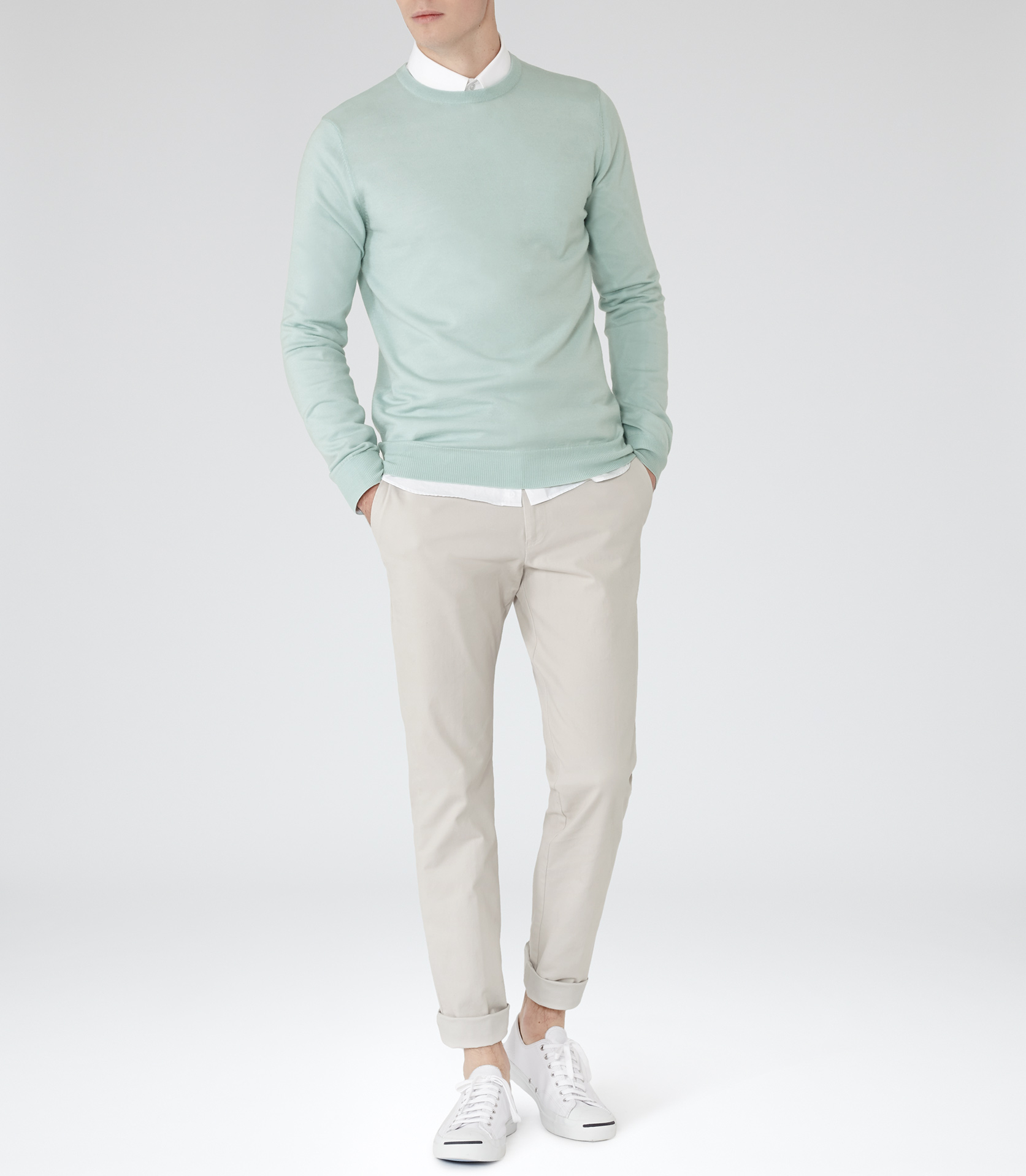 mint green jumper mens