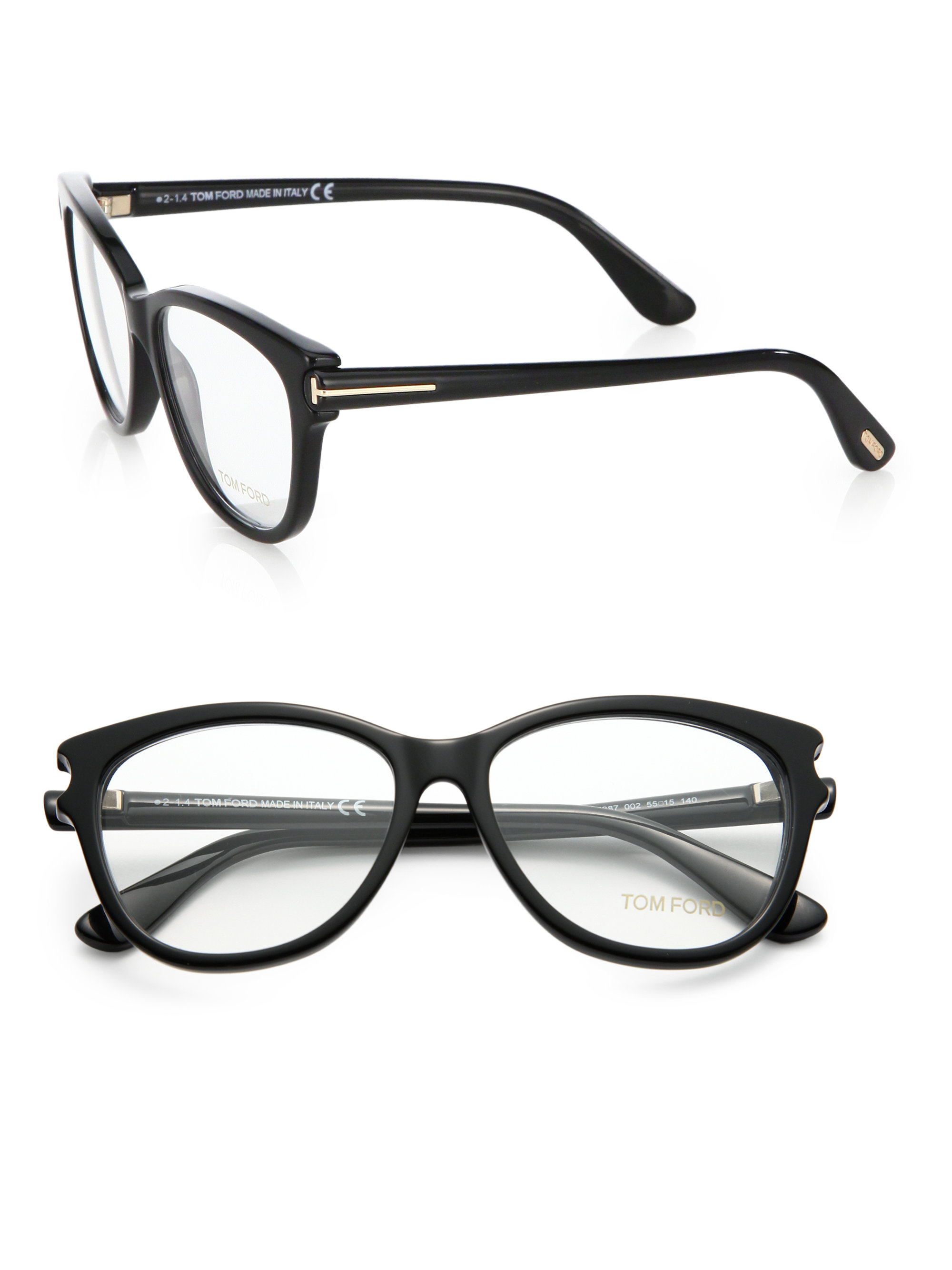 Tom ford Oversized Plastic Ophthalmic Frames in Black | Lyst