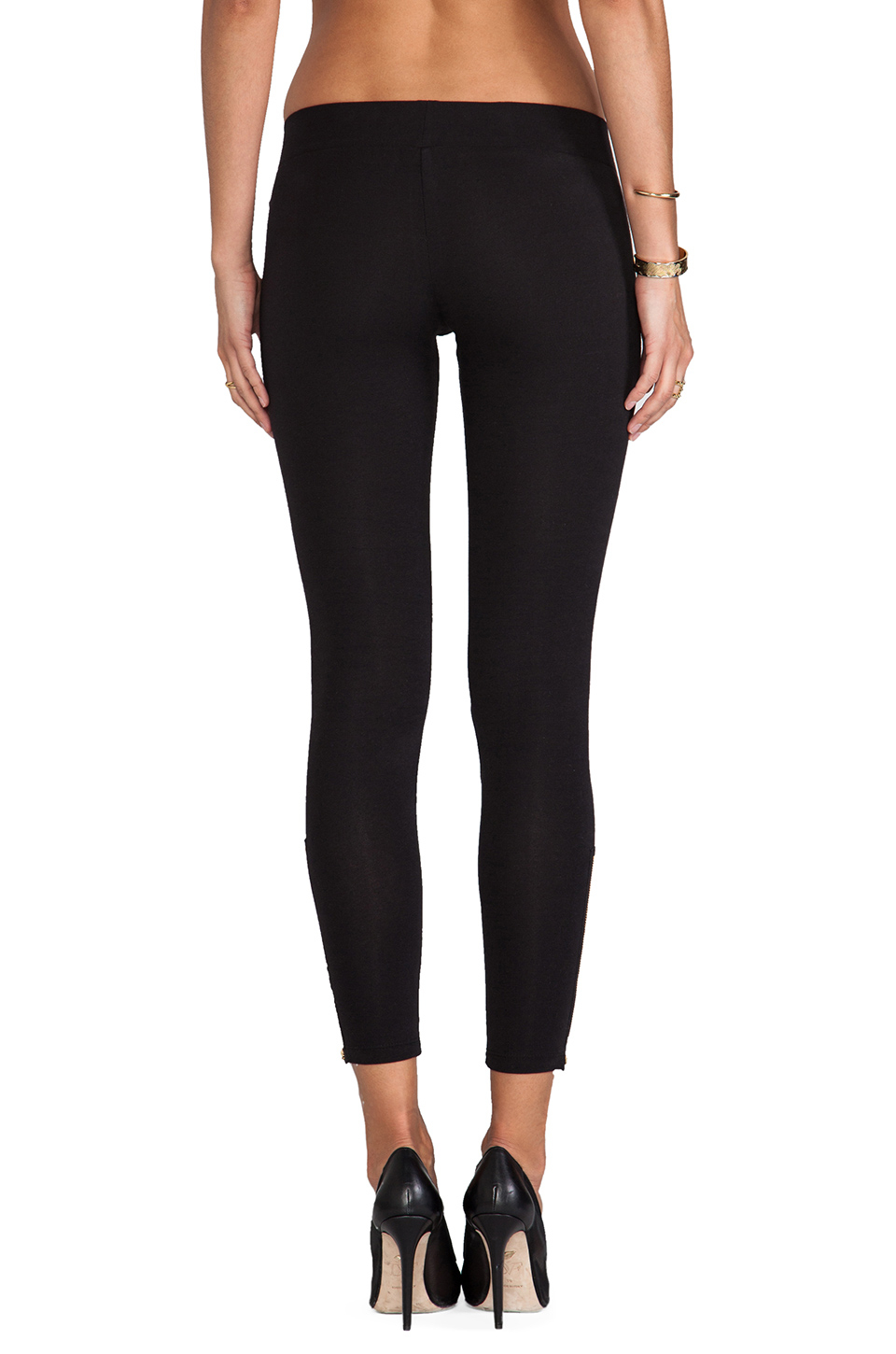 LNA Zipper Legging in Black Lyst