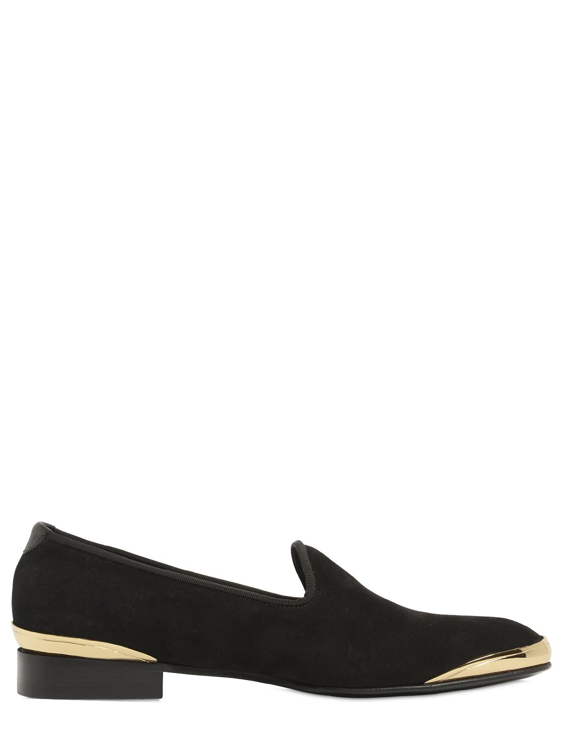 black and gold suede loafers mens