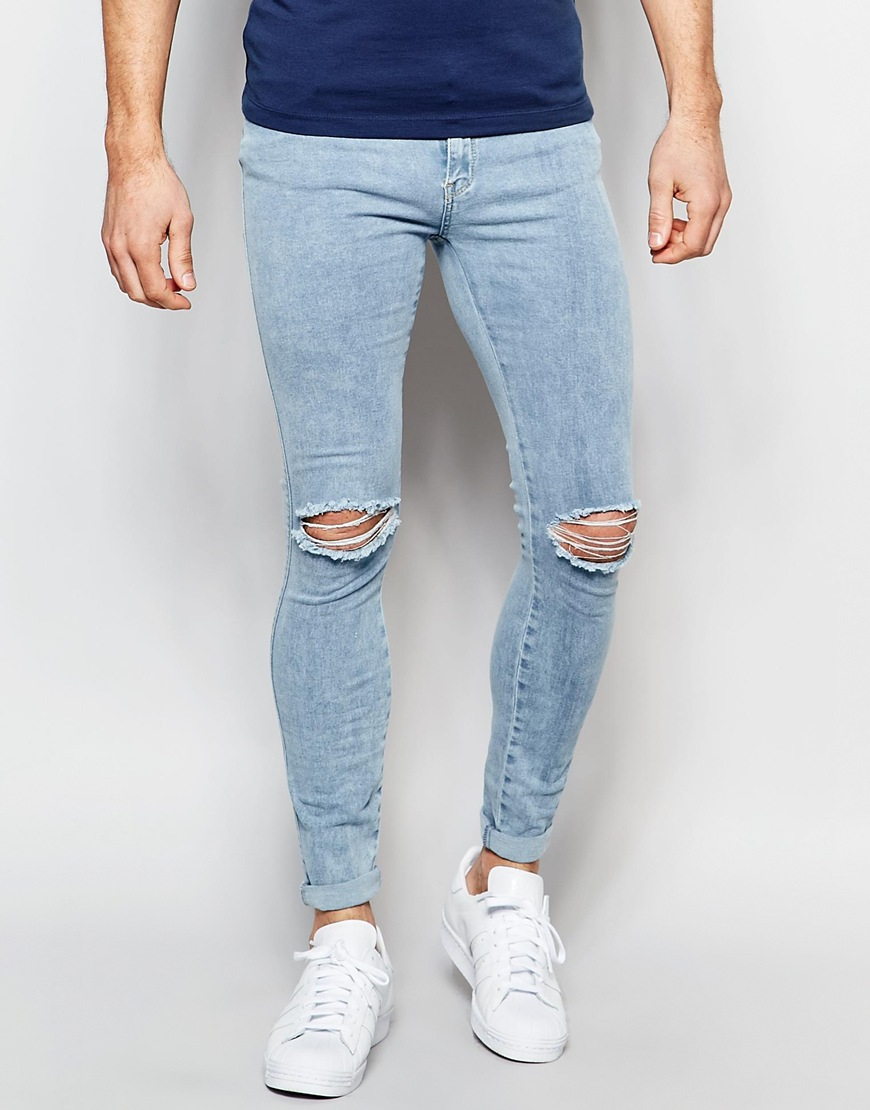 stone washed ripped jeans mens