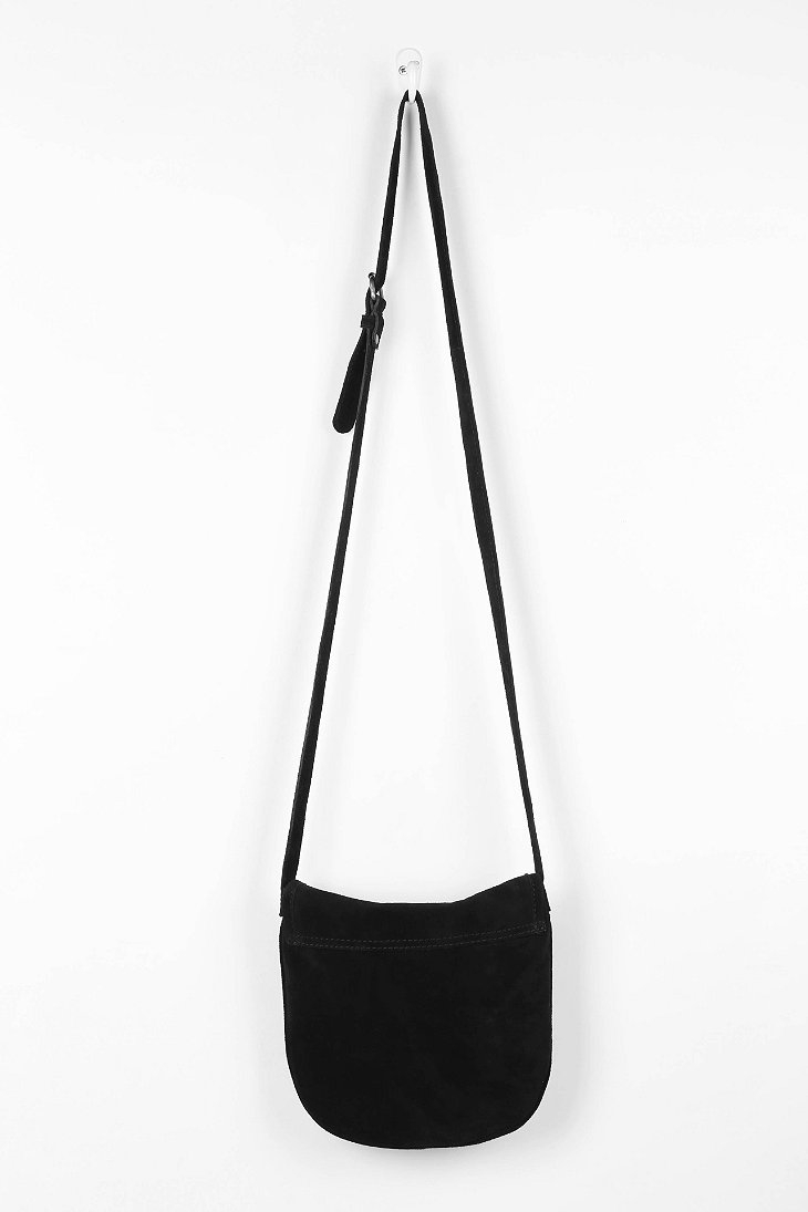 black suede crossbody