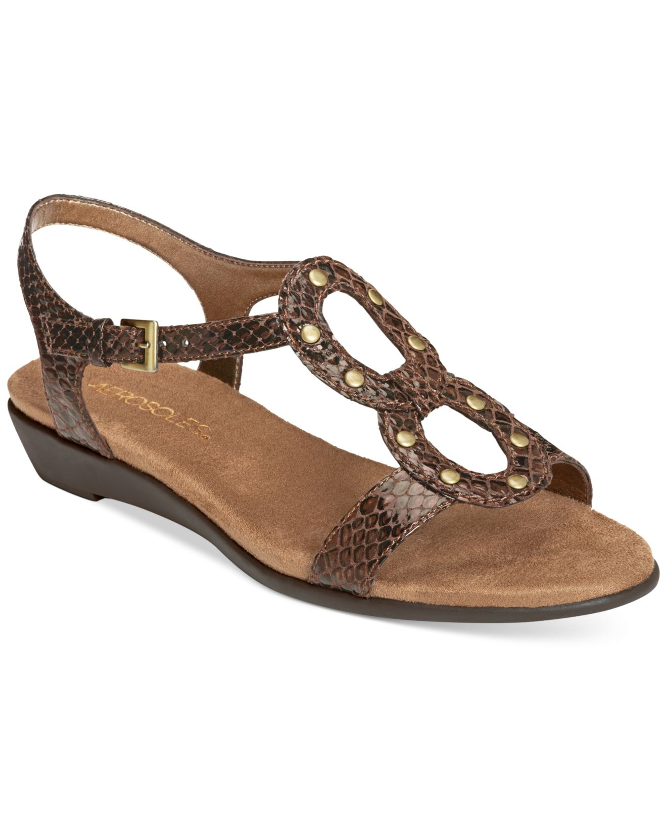 plain brown sandals