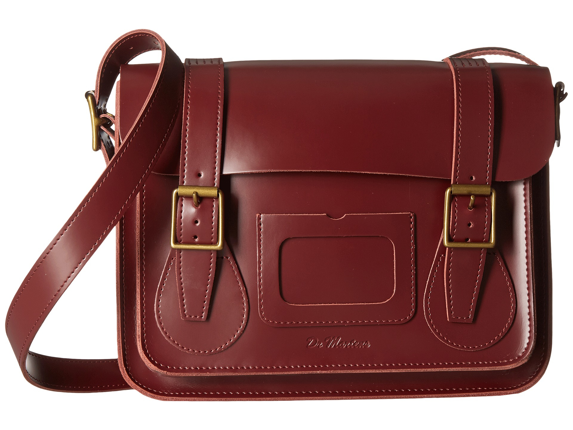 Dr. Martens 11" Leather Satchel in Red | Lyst