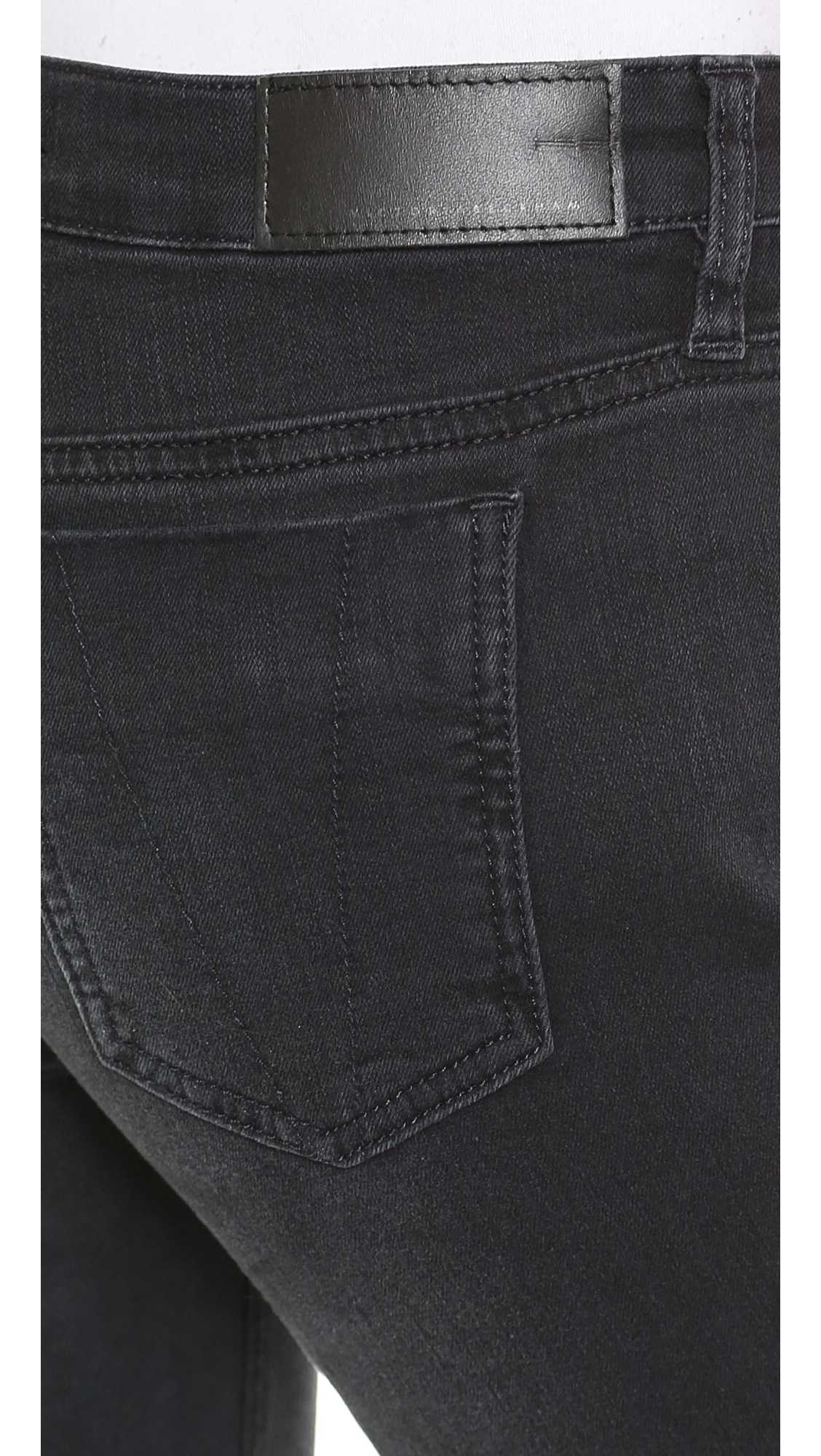Victoria beckham Super Skinny Jeans - Washed Black in Black | Lyst