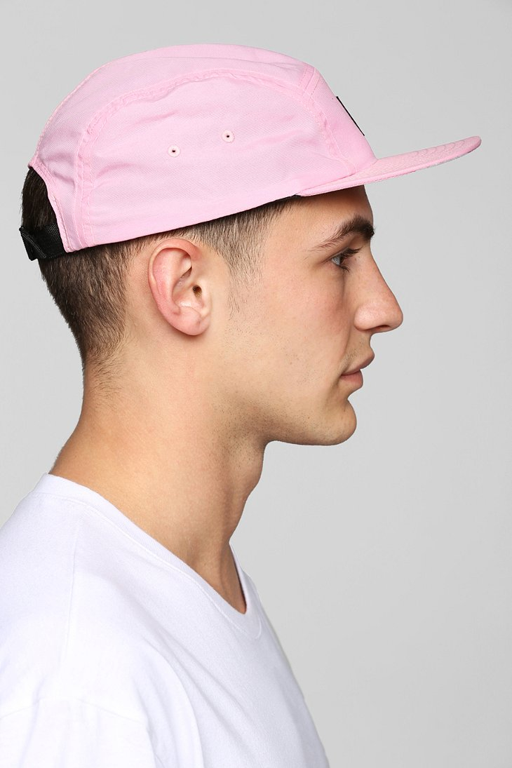 Stussy Nylon Neon 5panel Hat in Pink for Men - Lyst