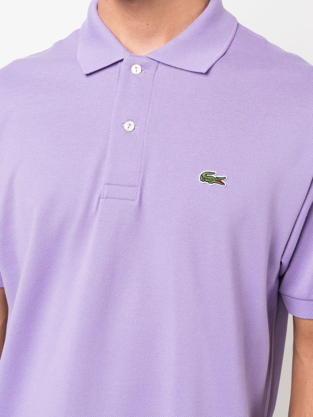 Logo Polo Lilia In Cotton Purple for Men Lyst