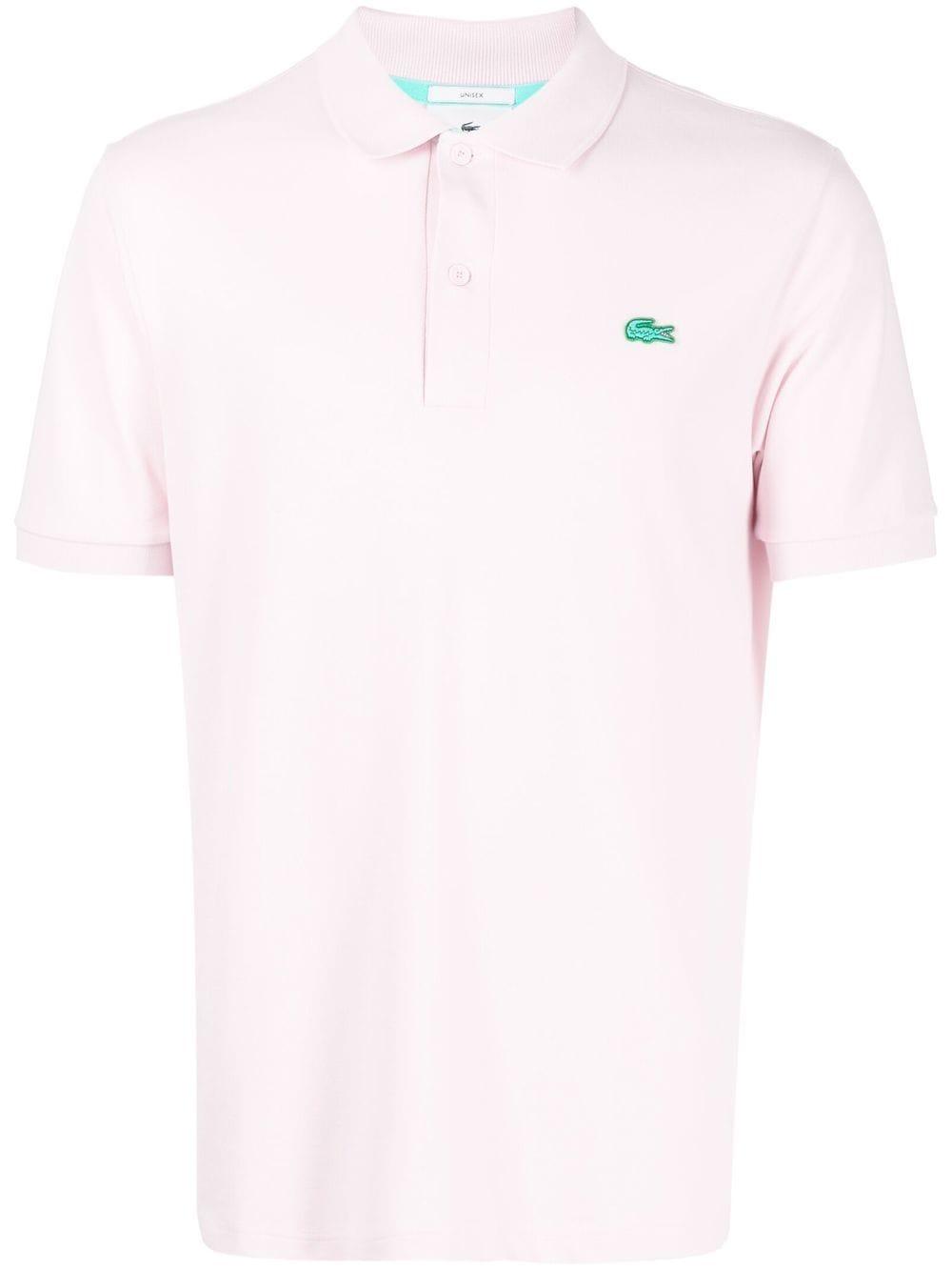 Lacoste Crocodile-patch Polo Shirt in Pink for Men | Lyst