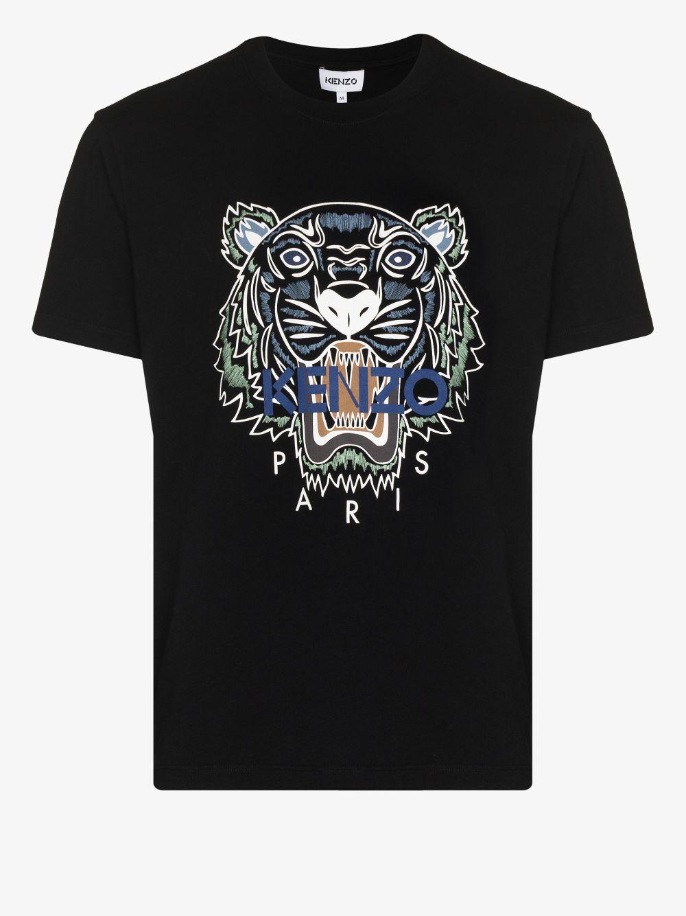 KENZO Cotton Tiger Classic T-shirt in Black for Men - Save 36% | Lyst