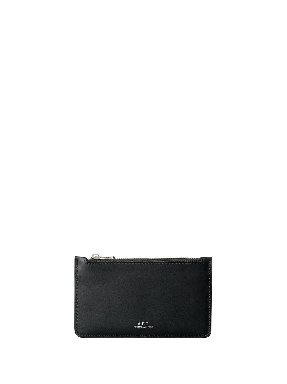 A.P.C. Walter Wallet Black In Leather in White for Men | Lyst
