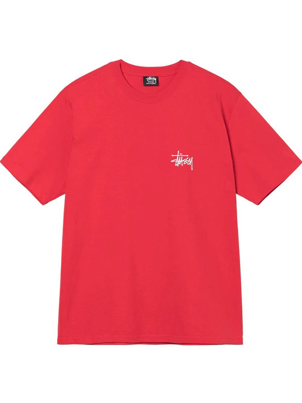 Stussy Basic T-shirt Red In Cotton | Lyst