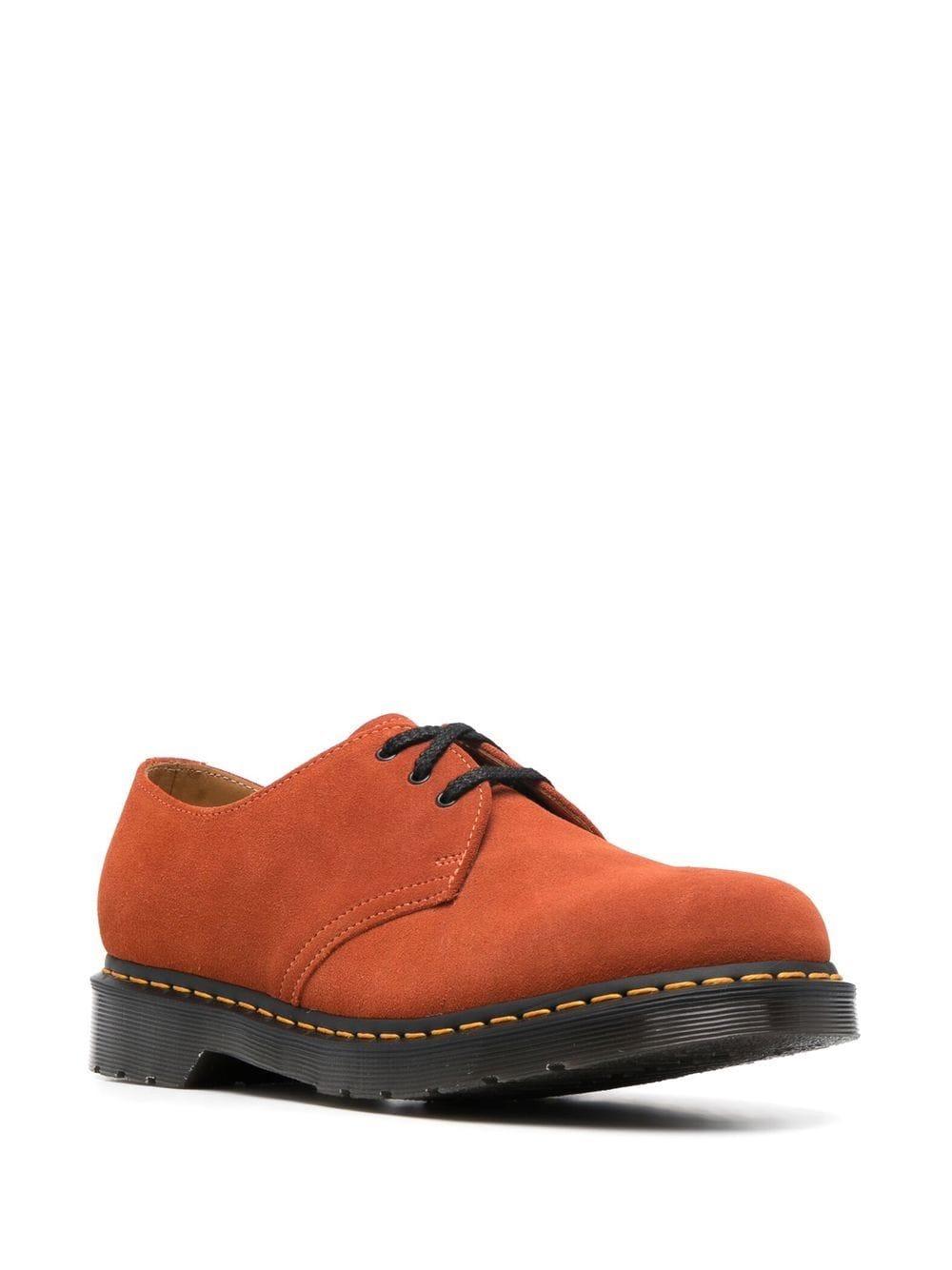Dr. Martens 1461 Suede Derby Shoes in Red for Men | Lyst