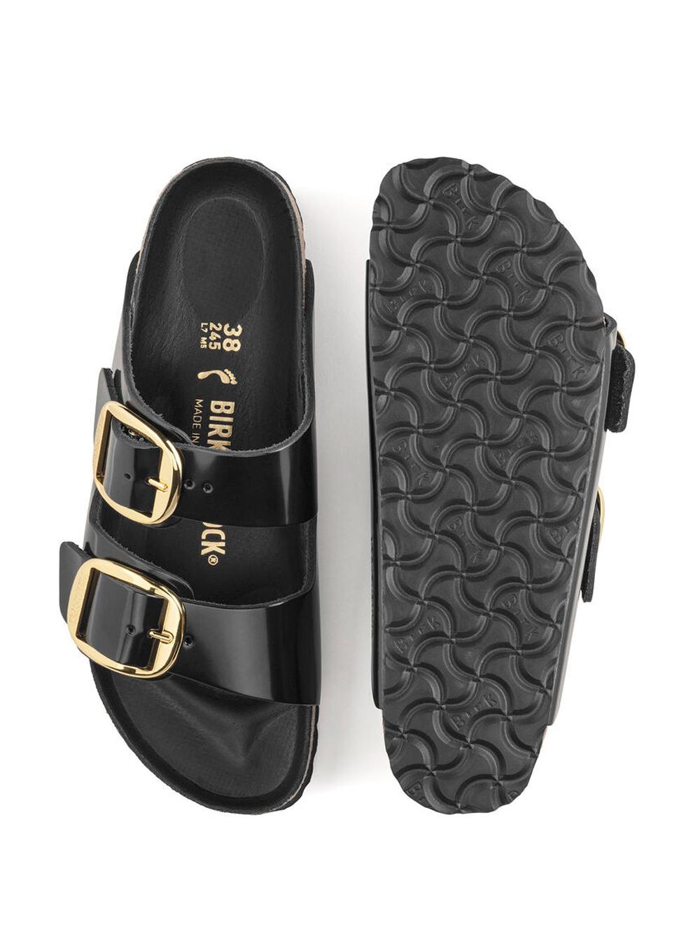 birkenstock big buckle arizona nere