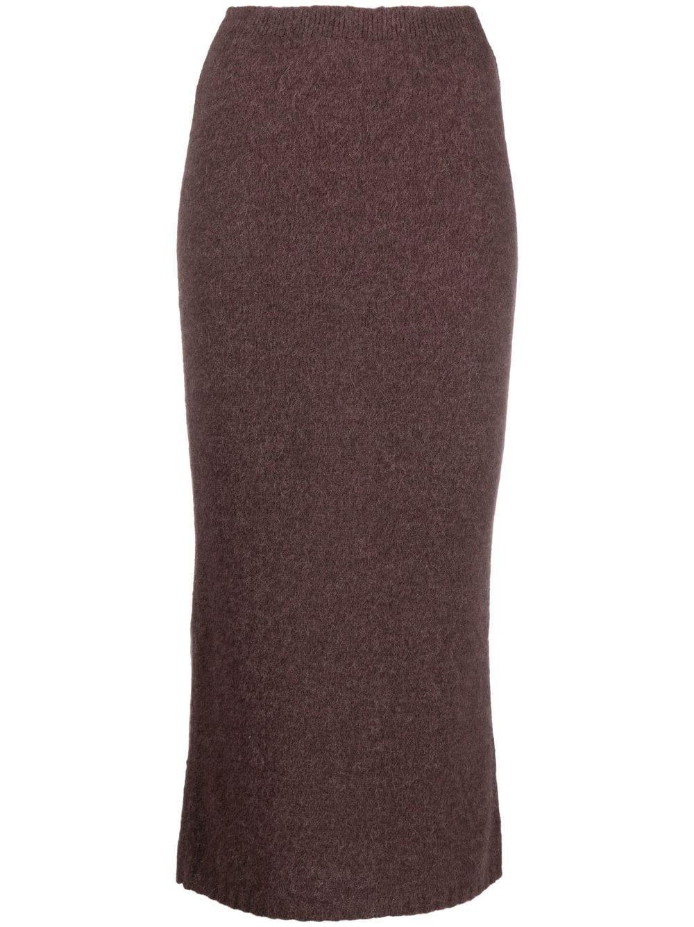 Paloma Wool Martini Skirt Brown In Wool | Lyst